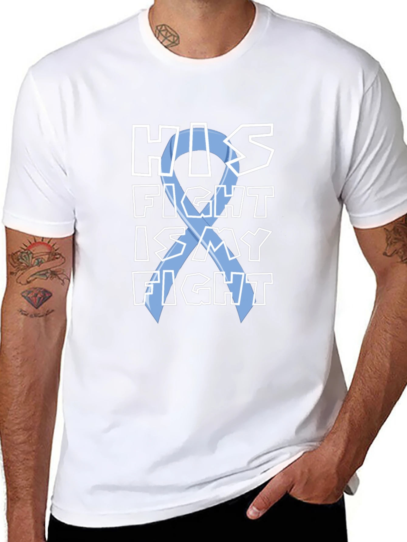 His Fight Is My Fight T-Shirt - Black