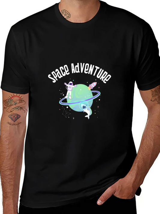 Space Adventure Stylish Everyday T-Shirt – Unisex Basic Cotton Tee