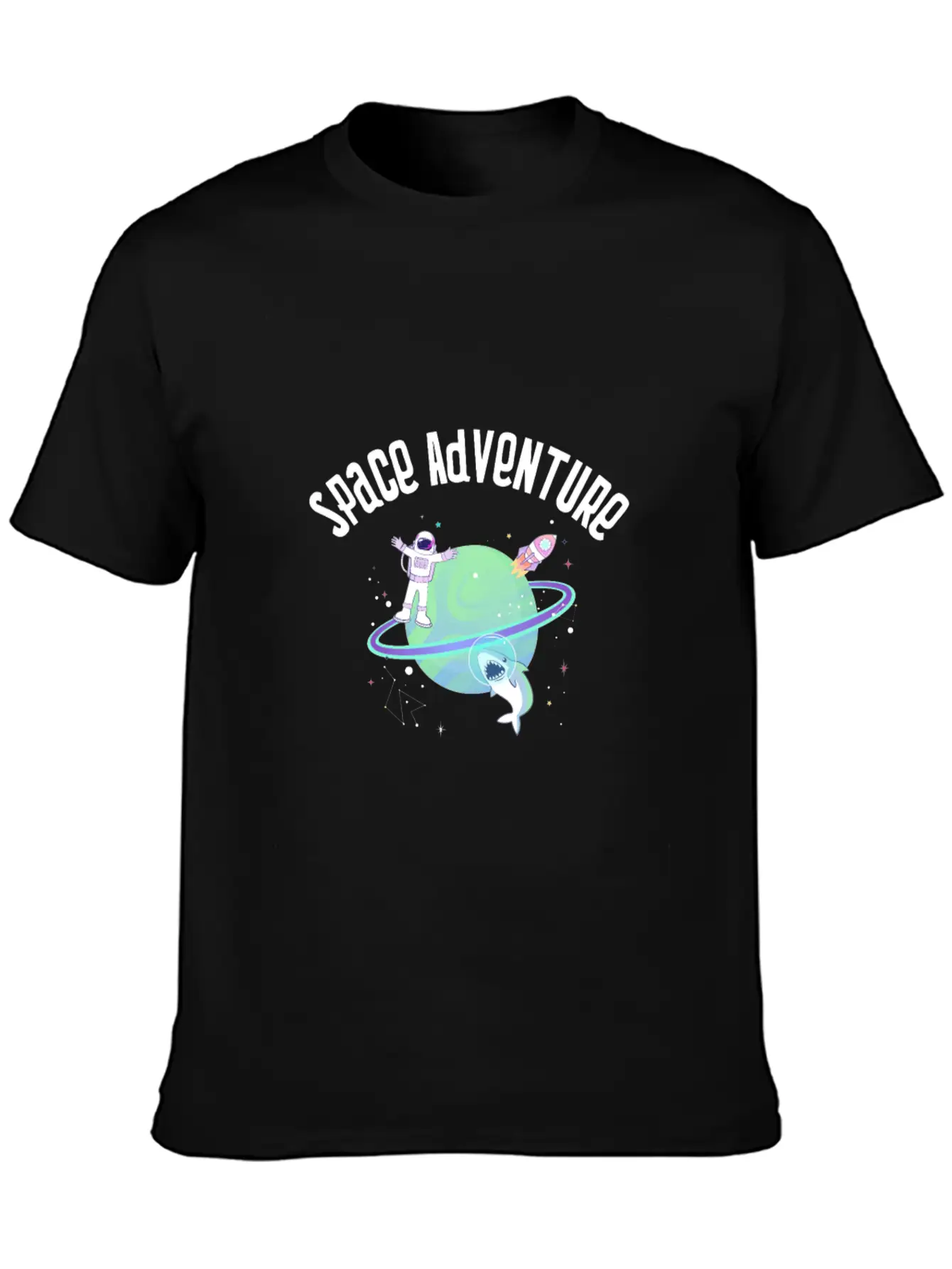 Space Adventure Stylish Everyday T-Shirt – Unisex Basic Cotton Tee