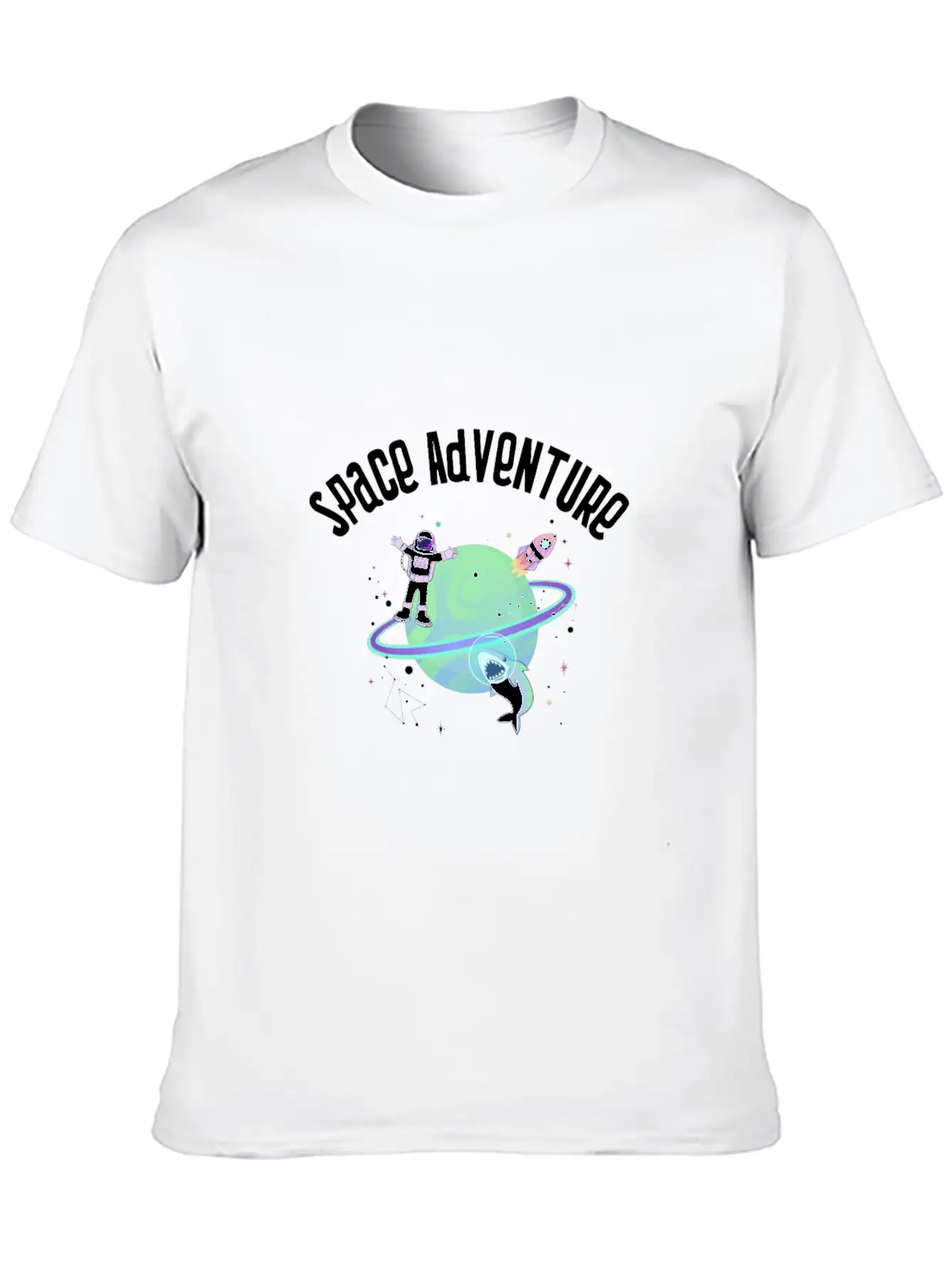 Space Adventure Stylish Everyday T-Shirt – Unisex Basic Cotton Tee