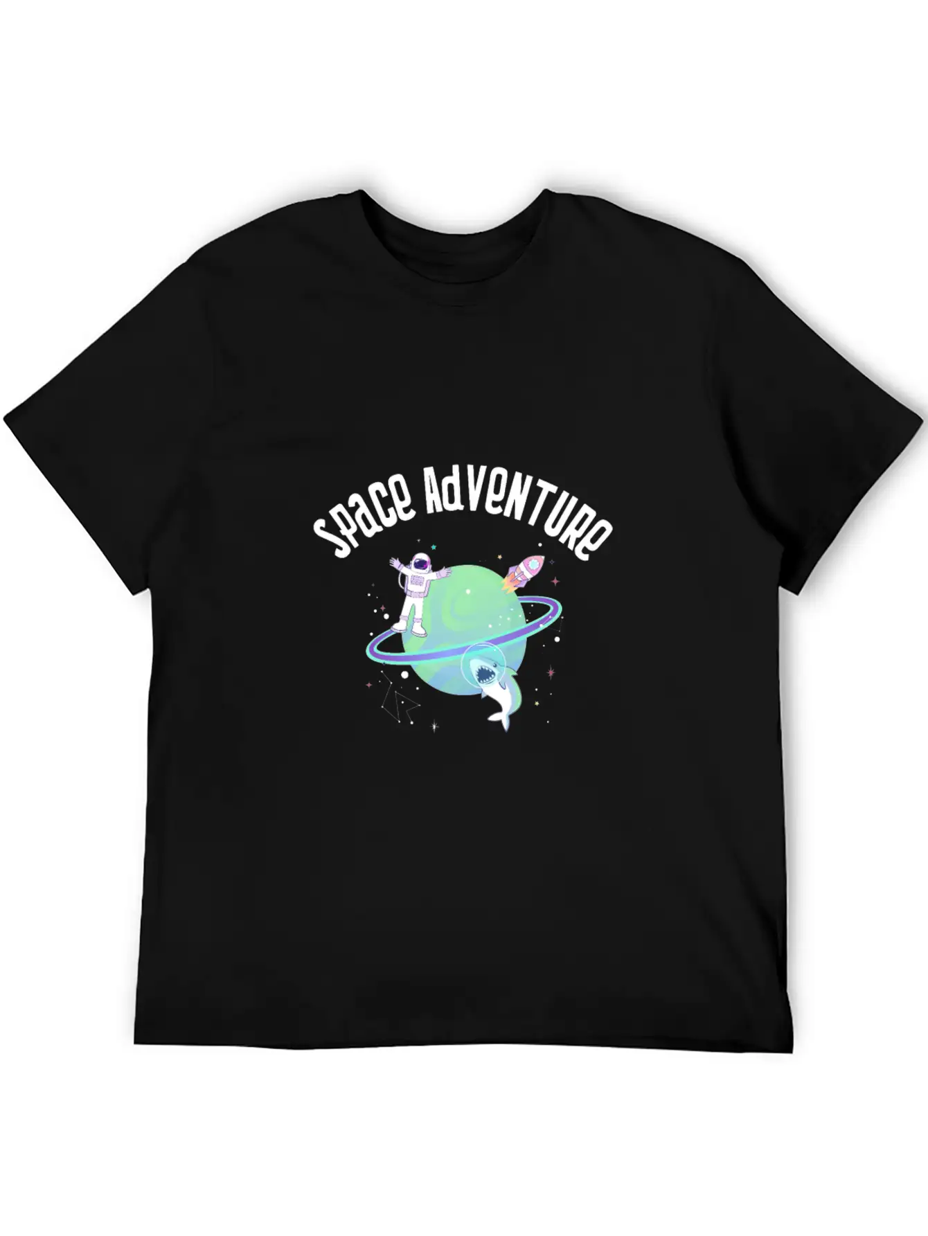 Space Adventure Stylish Everyday T-Shirt – Unisex Basic Cotton Tee