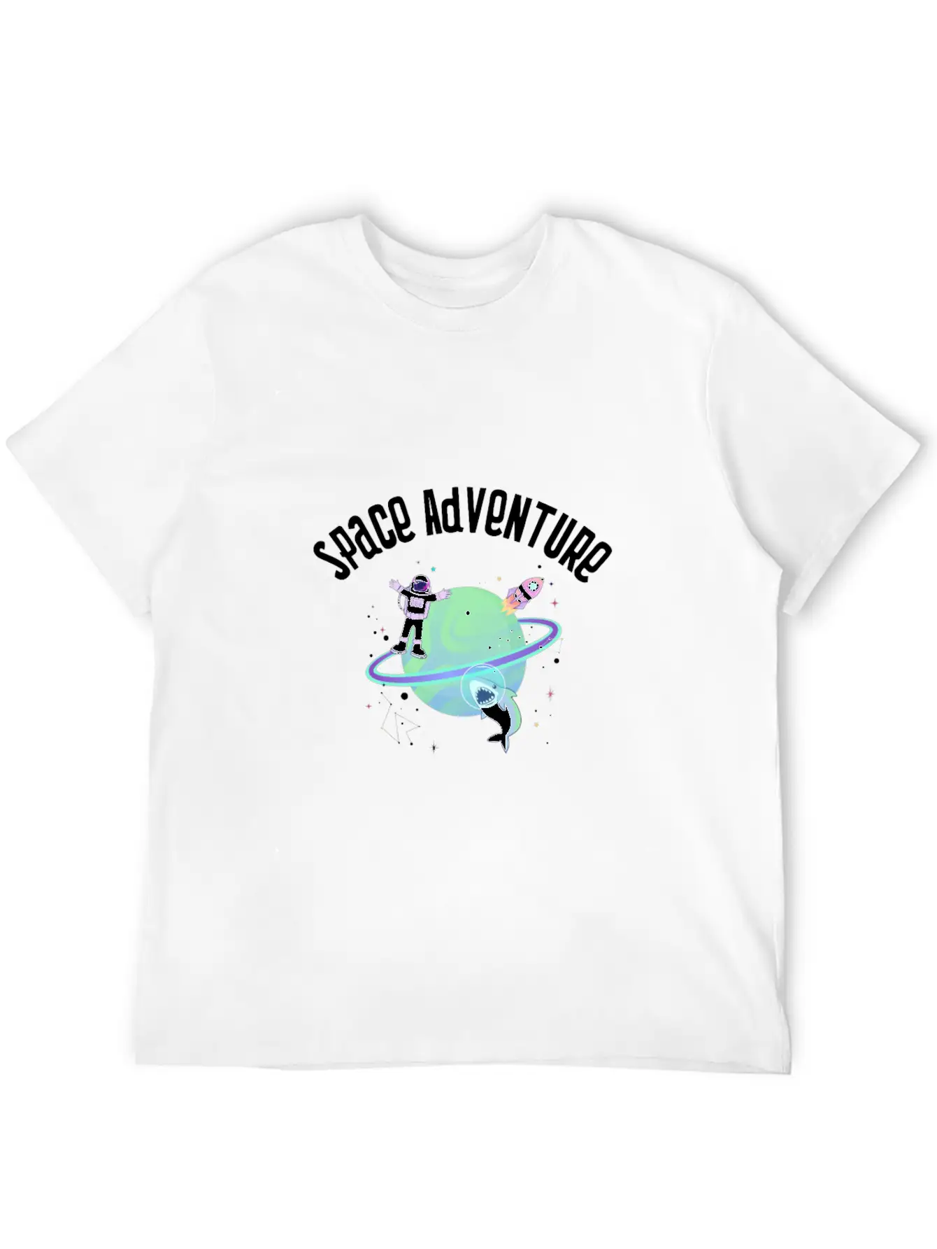 Space Adventure Stylish Everyday T-Shirt – Unisex Basic Cotton Tee