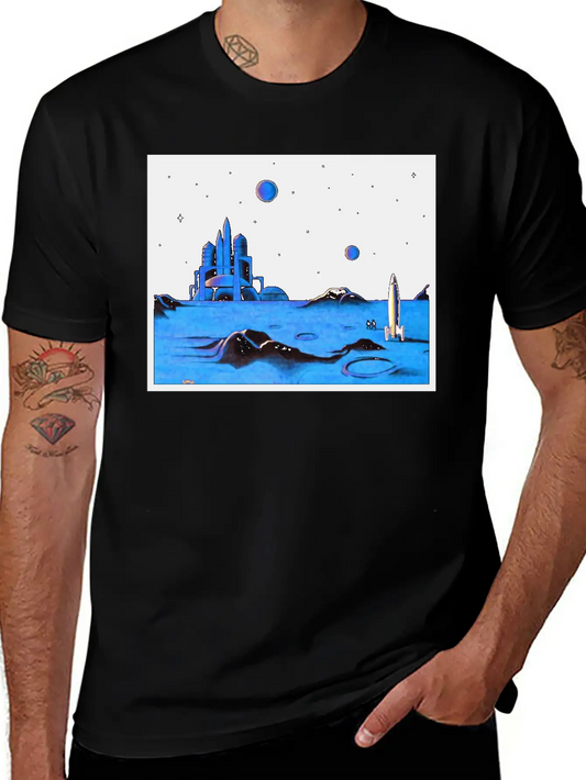 Space Art Timeless Short Sleeve Tee – Comfy And Minimalist Design