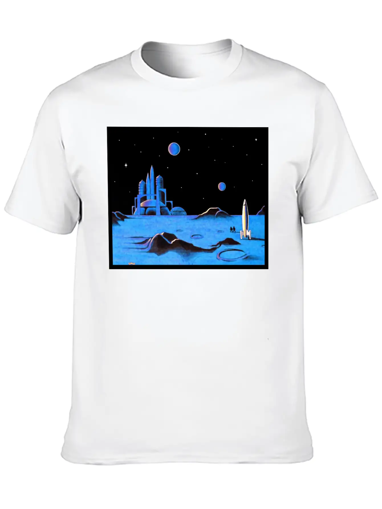 Space Art Timeless Short Sleeve Tee – Comfy And Minimalist Design