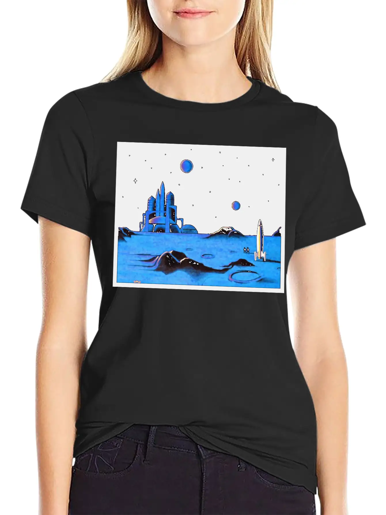 Space Art Timeless Short Sleeve Tee – Comfy And Minimalist Design