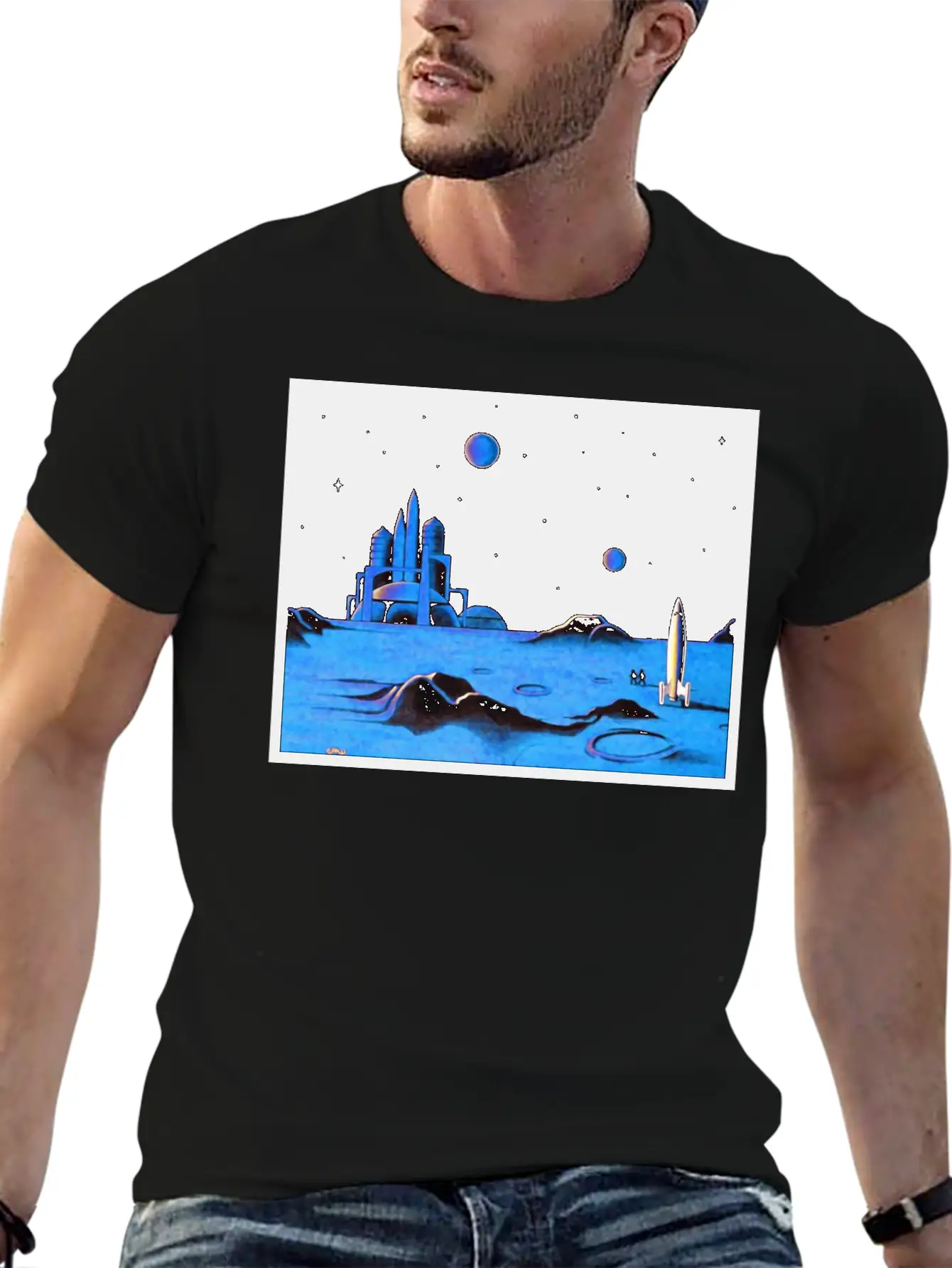 Space Art Timeless Short Sleeve Tee – Comfy And Minimalist Design