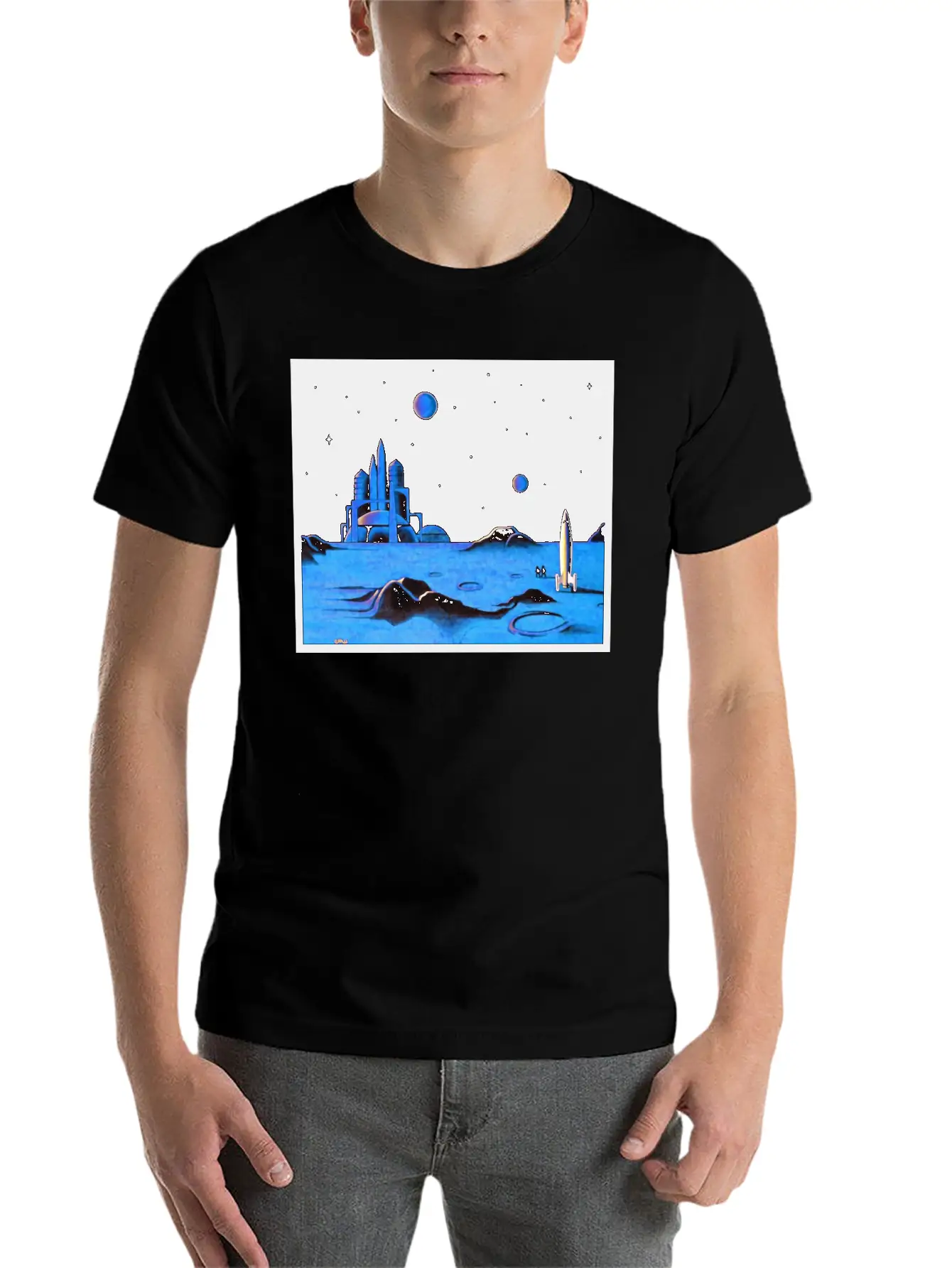 Space Art Timeless Short Sleeve Tee – Comfy And Minimalist Design