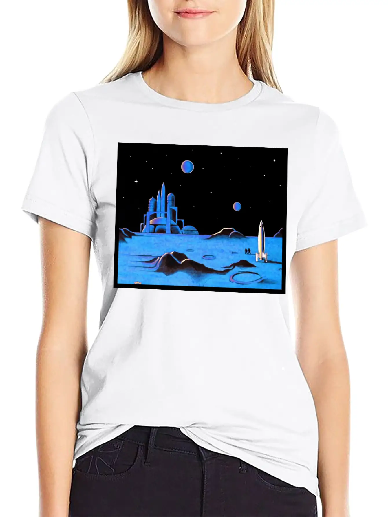 Space Art Timeless Short Sleeve Tee – Comfy And Minimalist Design