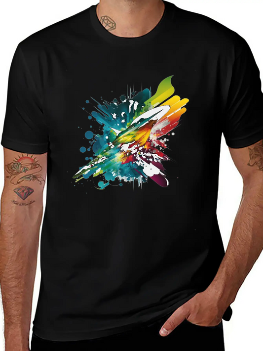 Space Rainbow Unisex Casual T-Shirt – Clean Design For Daily Comfort