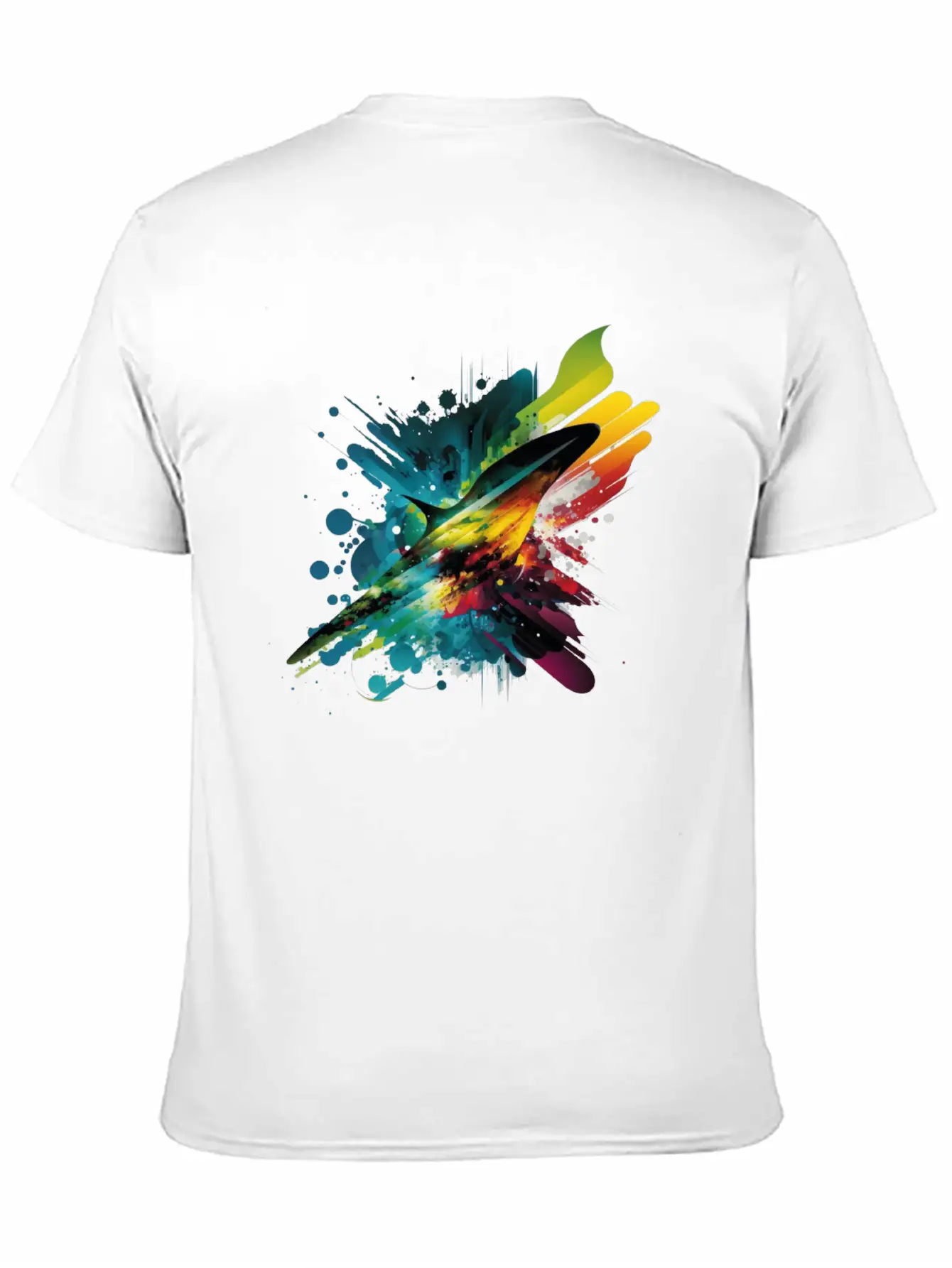 Space Rainbow Unisex Casual T-Shirt – Clean Design For Daily Comfort