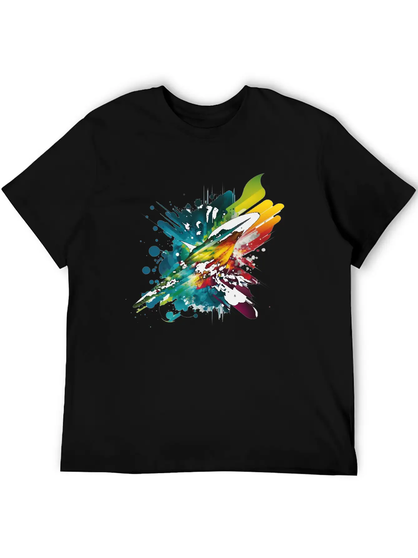 Space Rainbow Unisex Casual T-Shirt – Clean Design For Daily Comfort