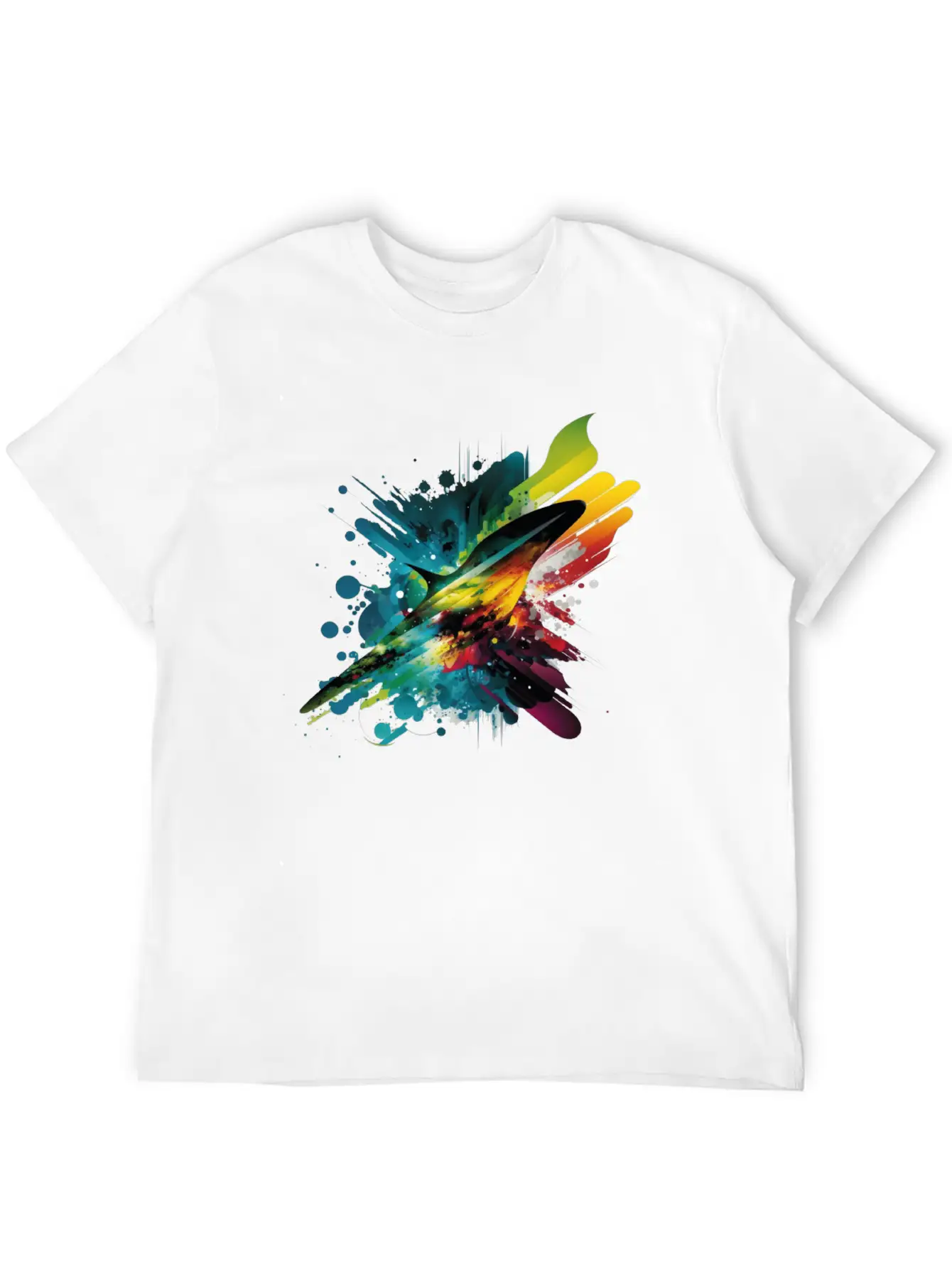Space Rainbow Unisex Casual T-Shirt – Clean Design For Daily Comfort