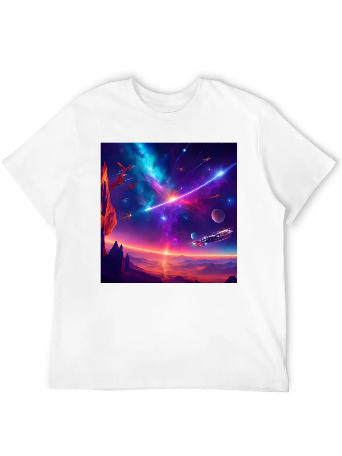 Space Stylish Everyday T-Shirt – Unisex Basic Cotton Tee