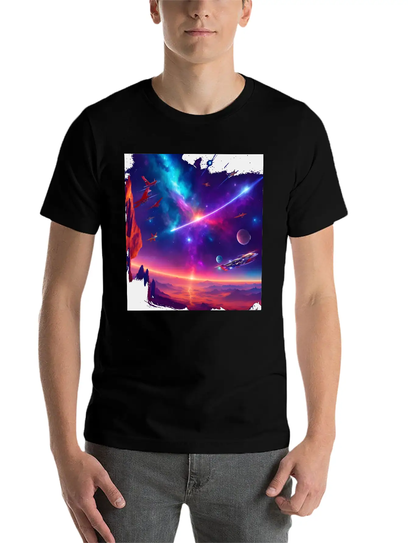 Space Stylish Everyday T-Shirt – Unisex Basic Cotton Tee