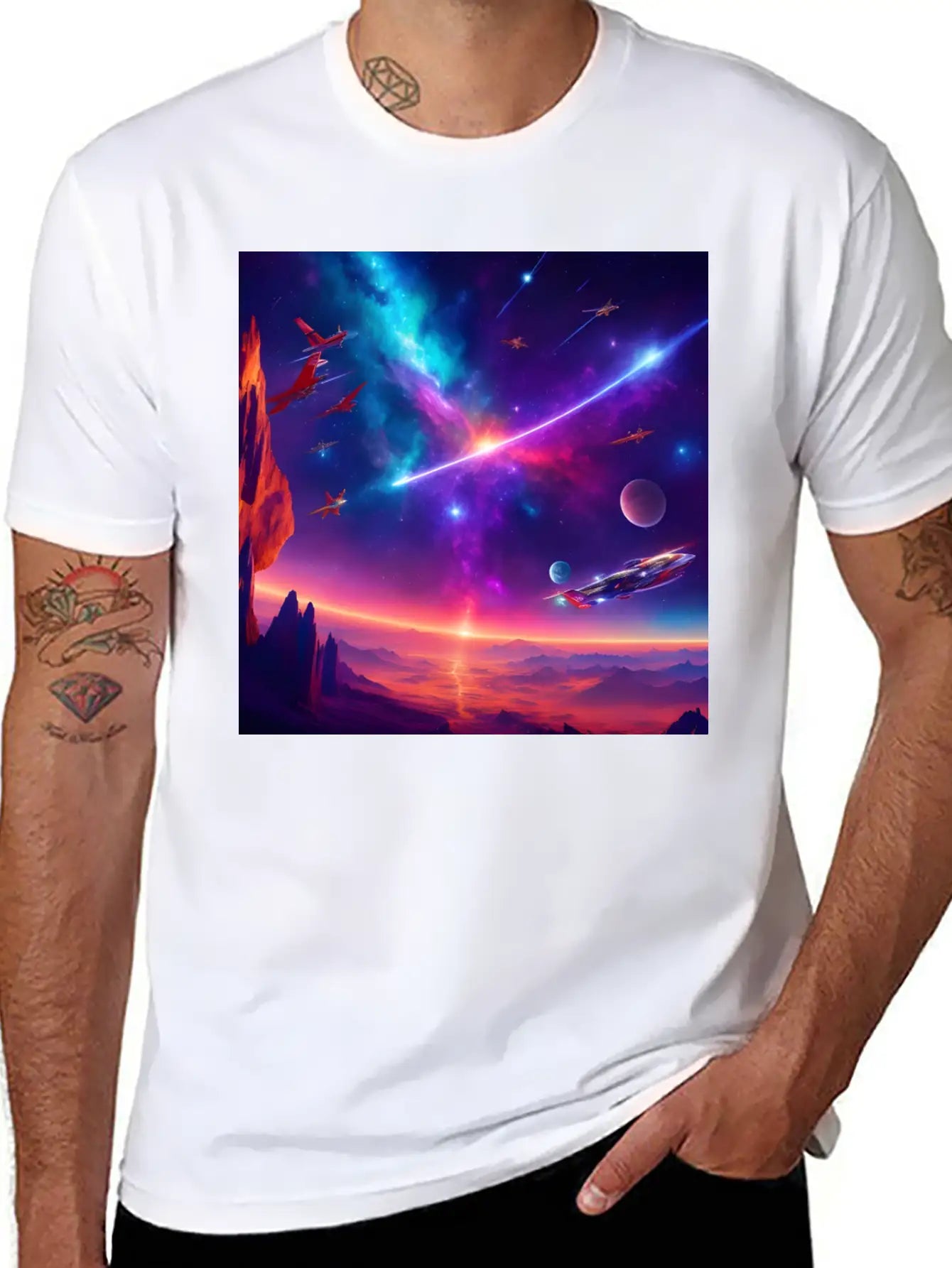 Space Stylish Everyday T-Shirt – Unisex Basic Cotton Tee