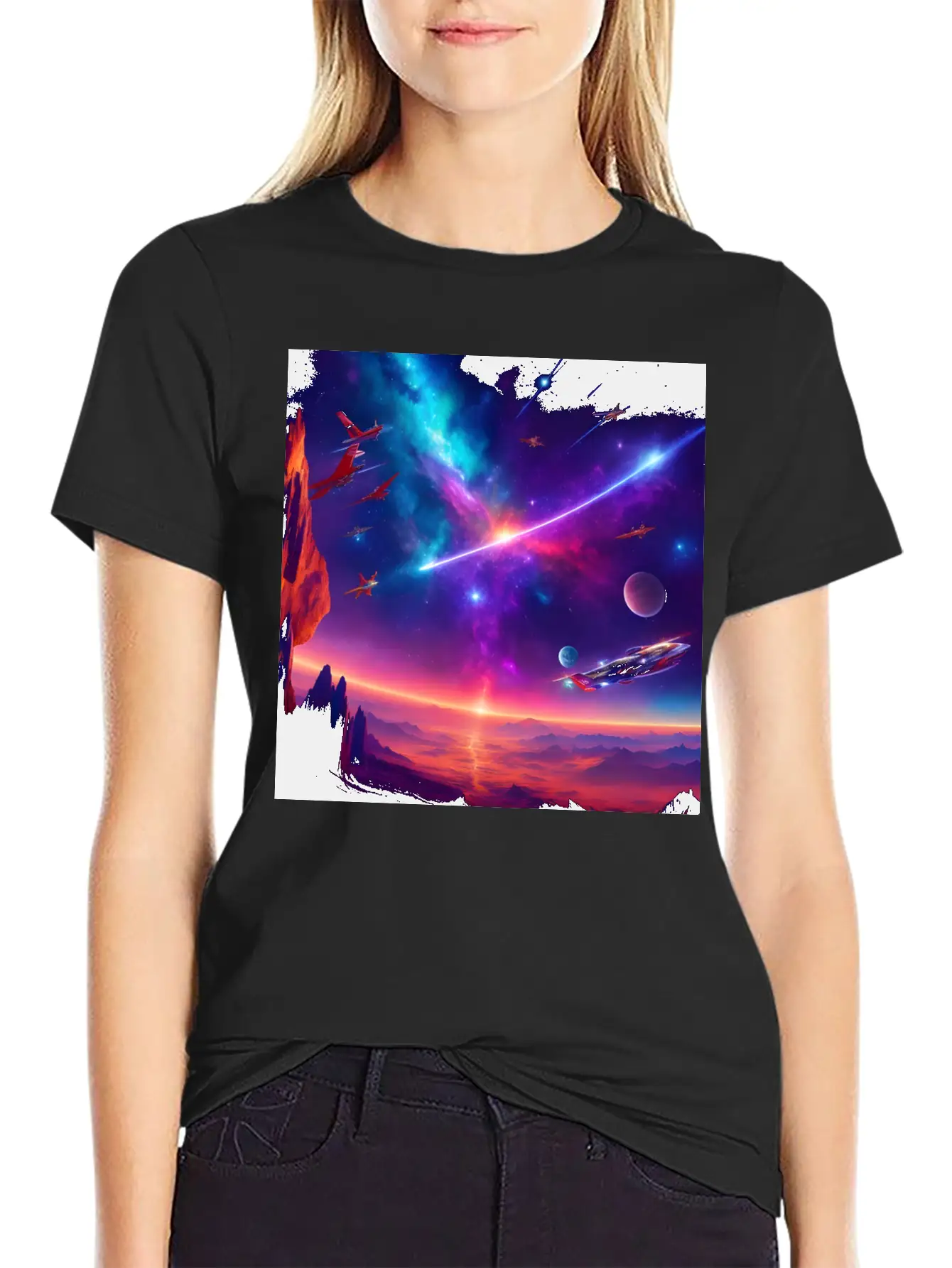 Space Stylish Everyday T-Shirt – Unisex Basic Cotton Tee