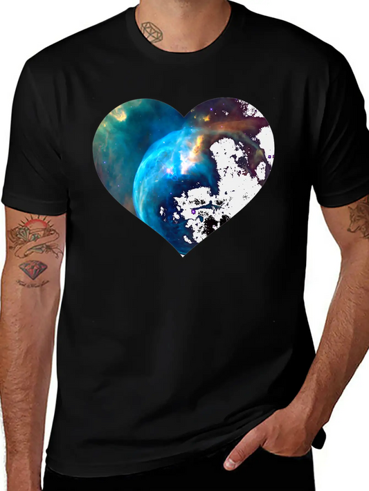 Space Travel Galaxy Nebula Cosmos Astronaut Gift Stylish Everyday T-Shirt – Unisex Basic Cotton Tee