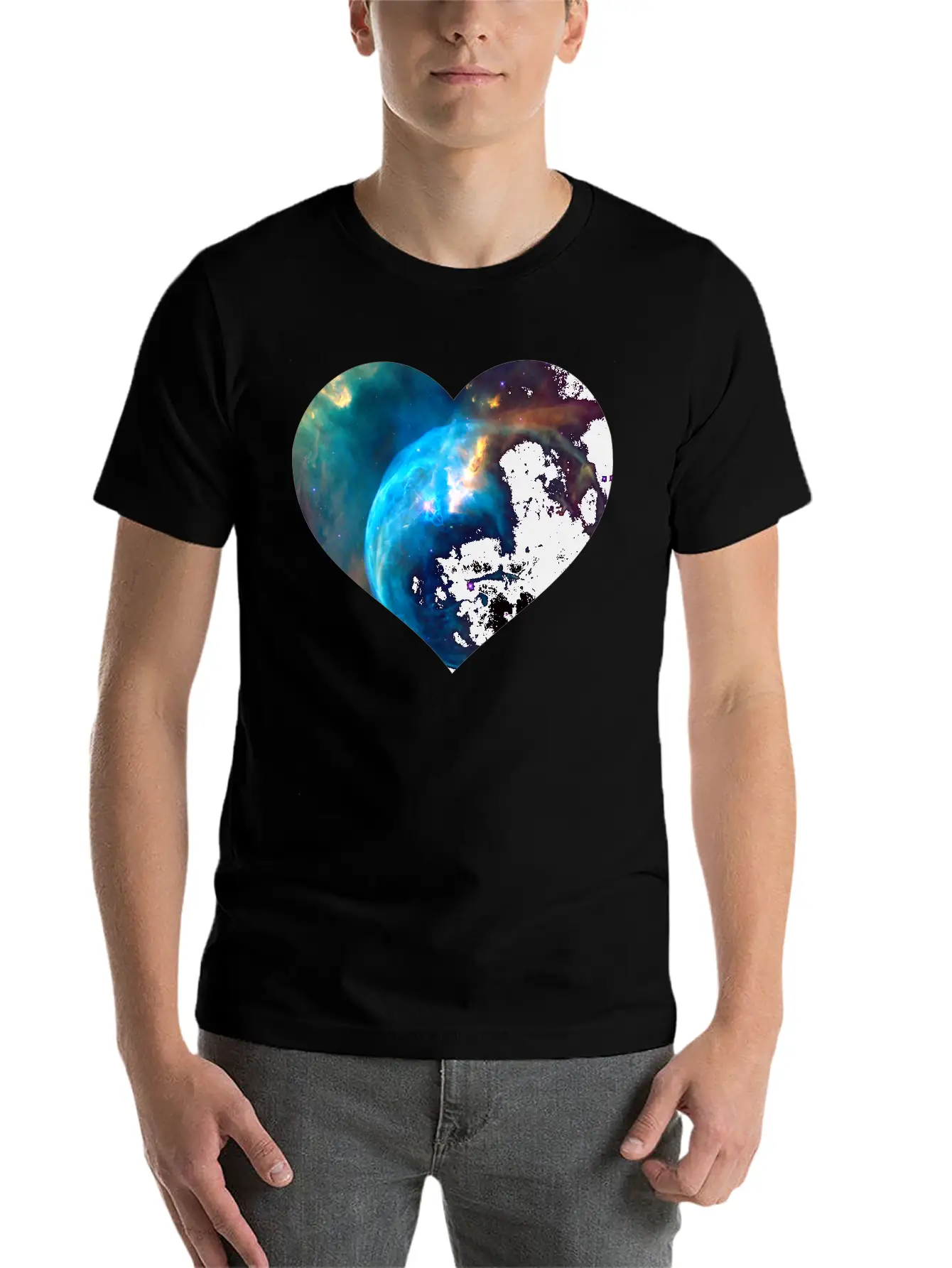 Space Travel Galaxy Nebula Cosmos Astronaut Gift Stylish Everyday T-Shirt – Unisex Basic Cotton Tee