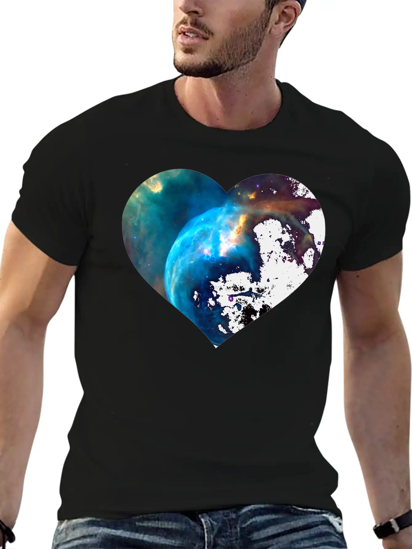 Space Travel Galaxy Nebula Cosmos Astronaut Gift Stylish Everyday T-Shirt – Unisex Basic Cotton Tee