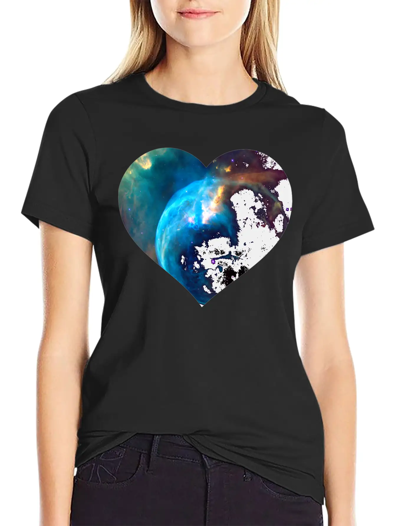 Space Travel Galaxy Nebula Cosmos Astronaut Gift Stylish Everyday T-Shirt – Unisex Basic Cotton Tee