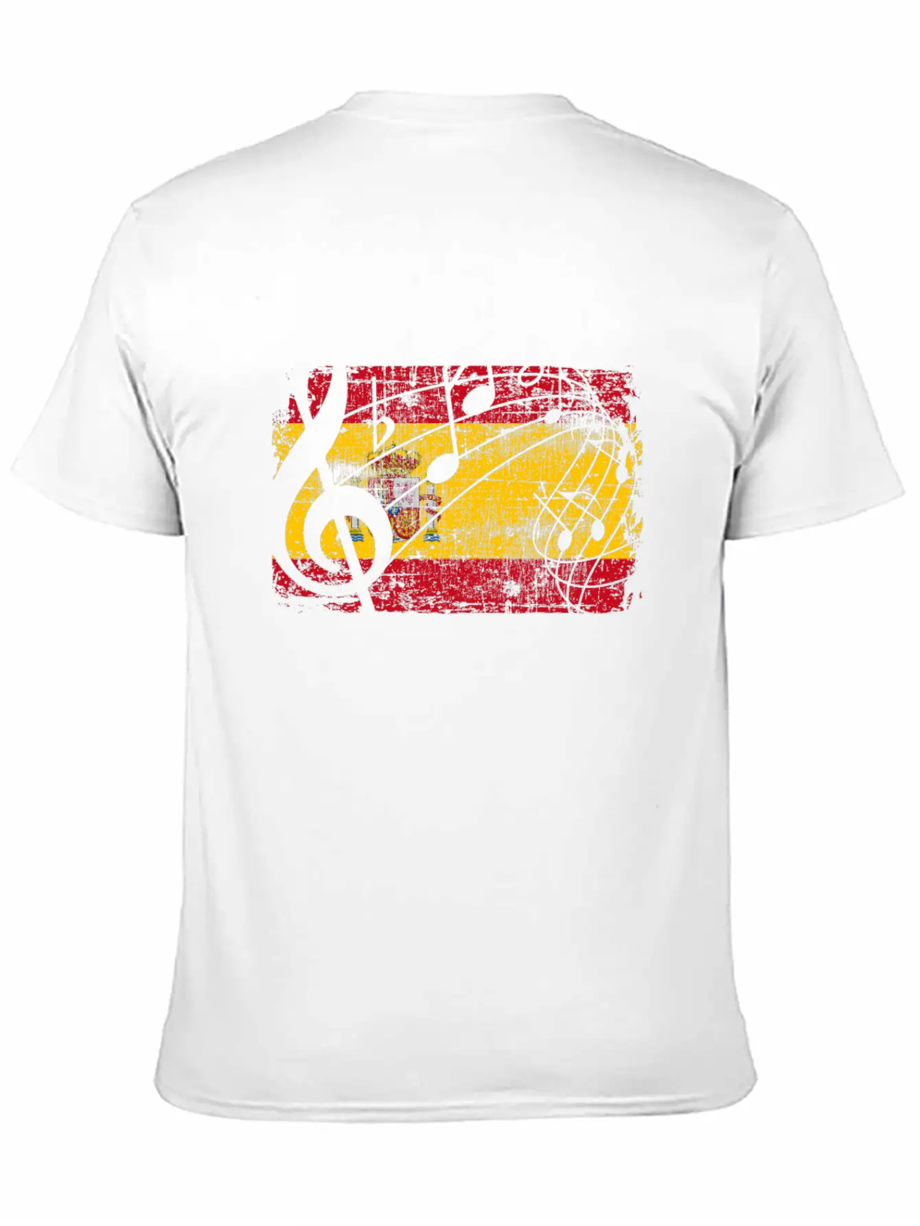 Spain Flag Music Essential Unisex Summer Tee – Soft Cotton Casual Fit