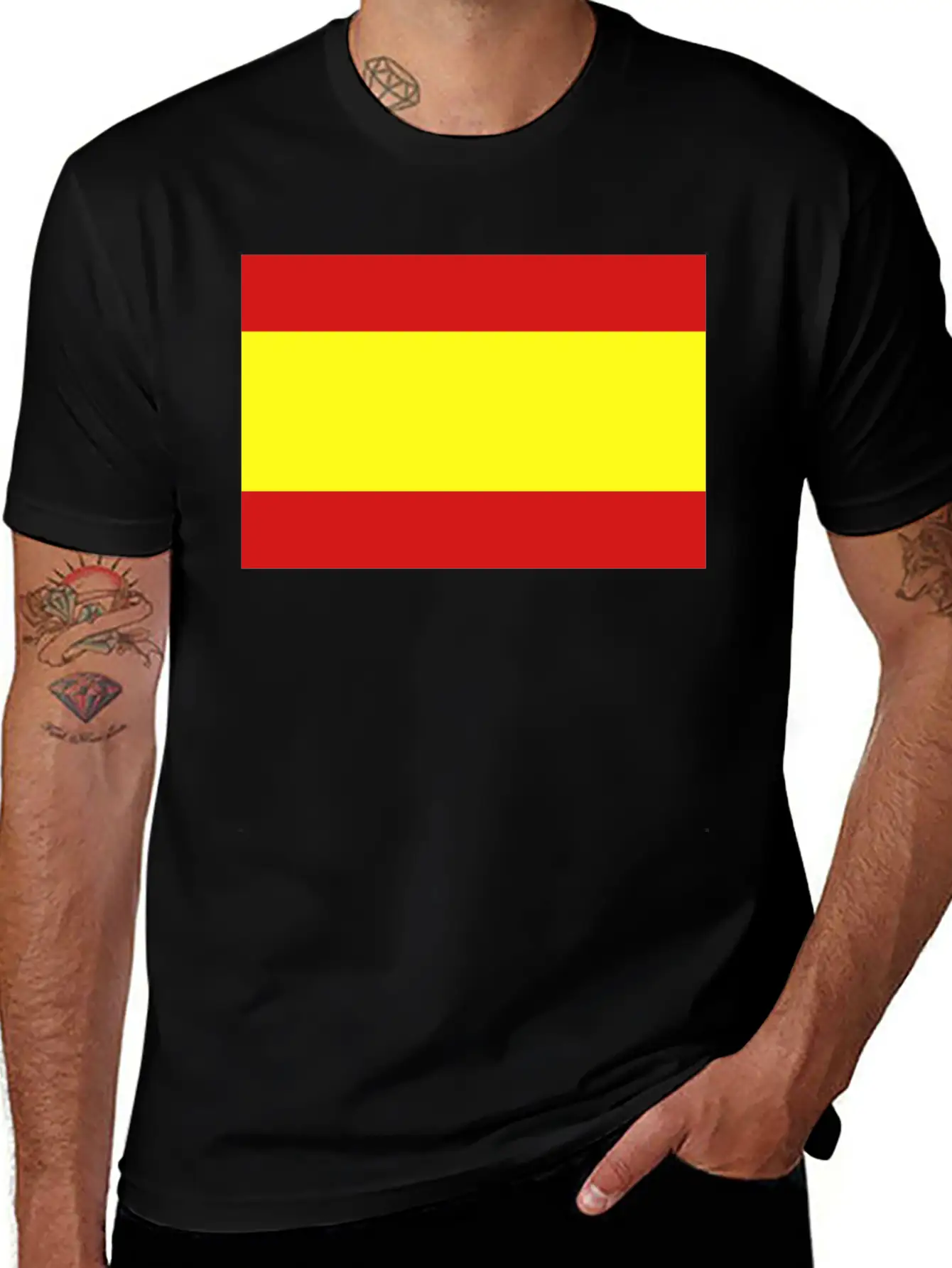 Spanish Flag Essential Unisex Summer Tee – Soft Cotton Casual Fit