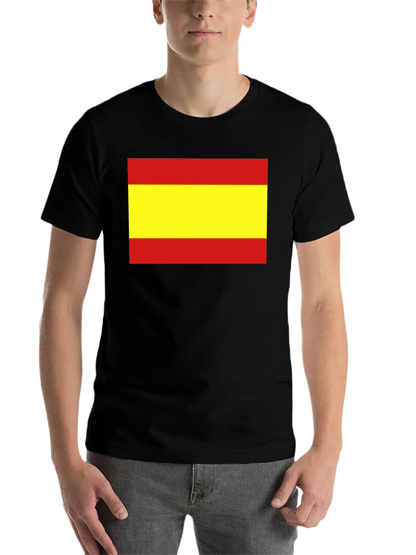 Spanish Flag Essential Unisex Summer Tee – Soft Cotton Casual Fit