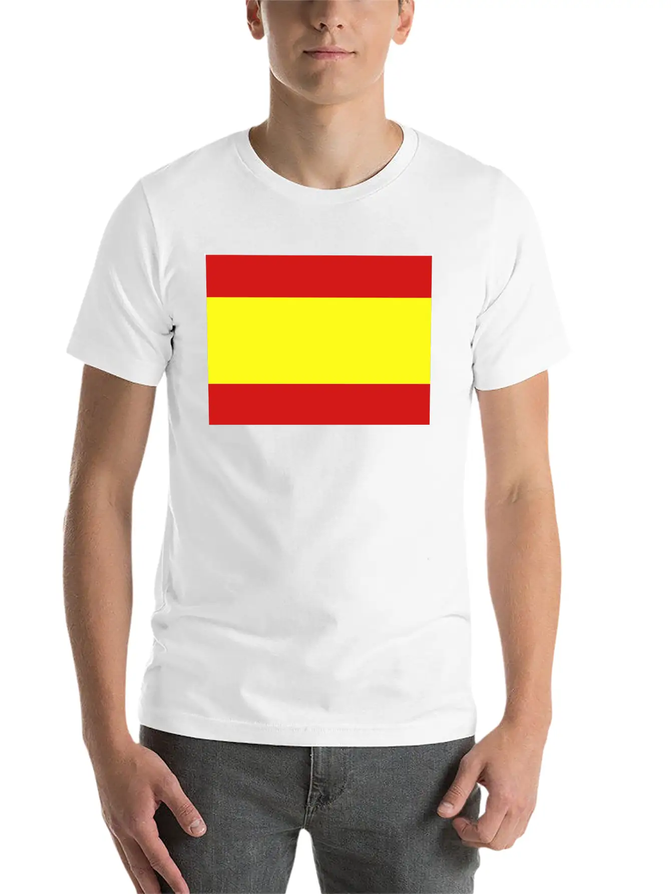 Spanish Flag Essential Unisex Summer Tee – Soft Cotton Casual Fit