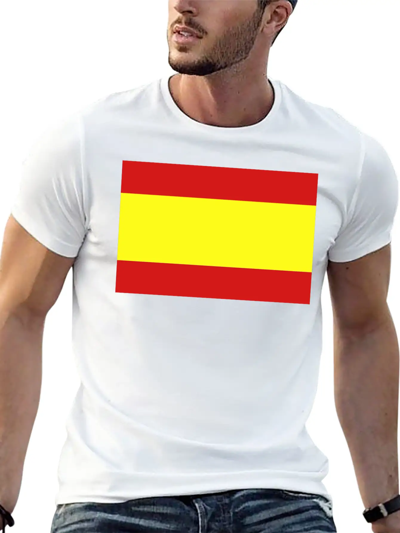 Spanish Flag Essential Unisex Summer Tee – Soft Cotton Casual Fit