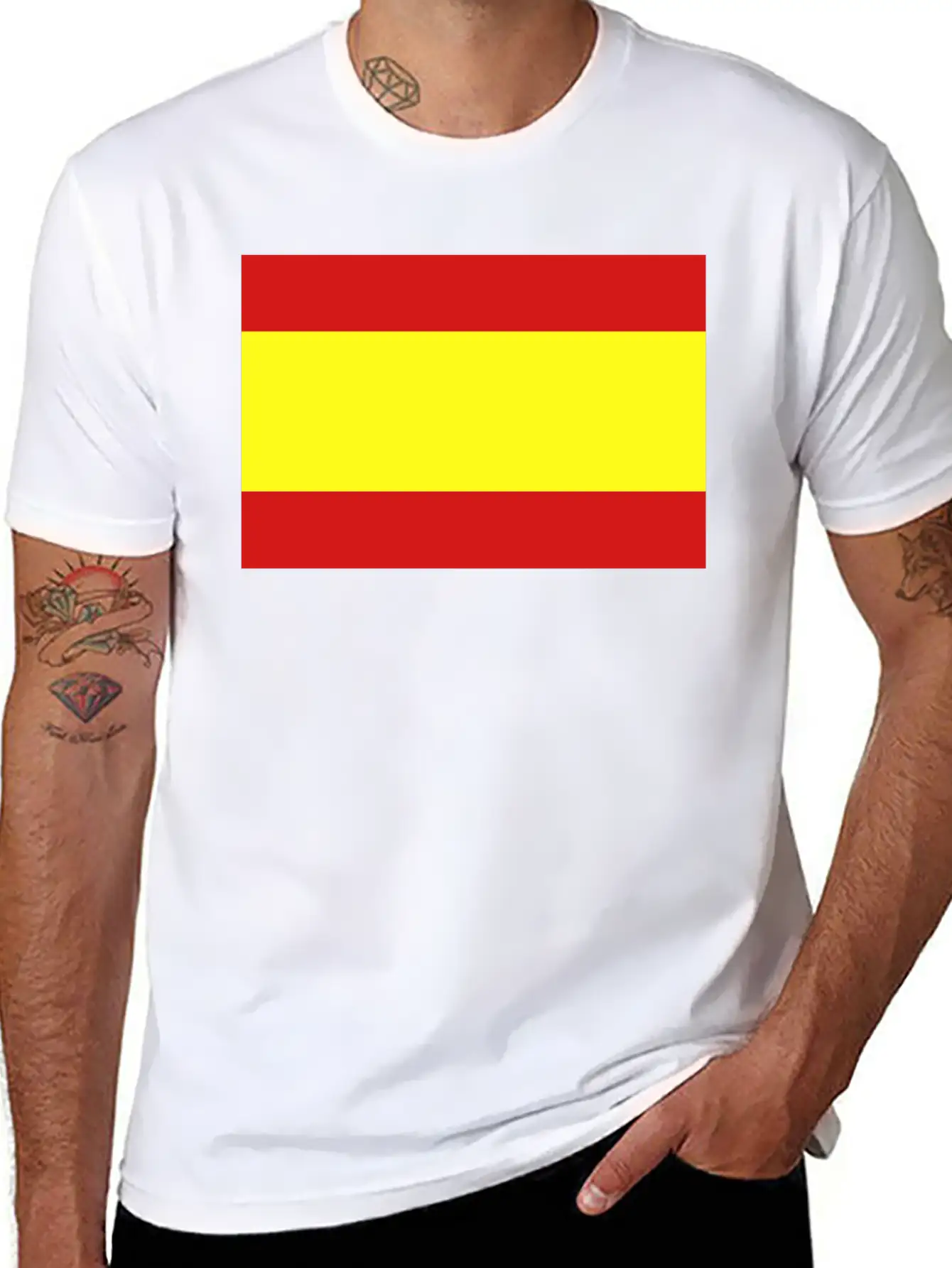 Spanish Flag Essential Unisex Summer Tee – Soft Cotton Casual Fit