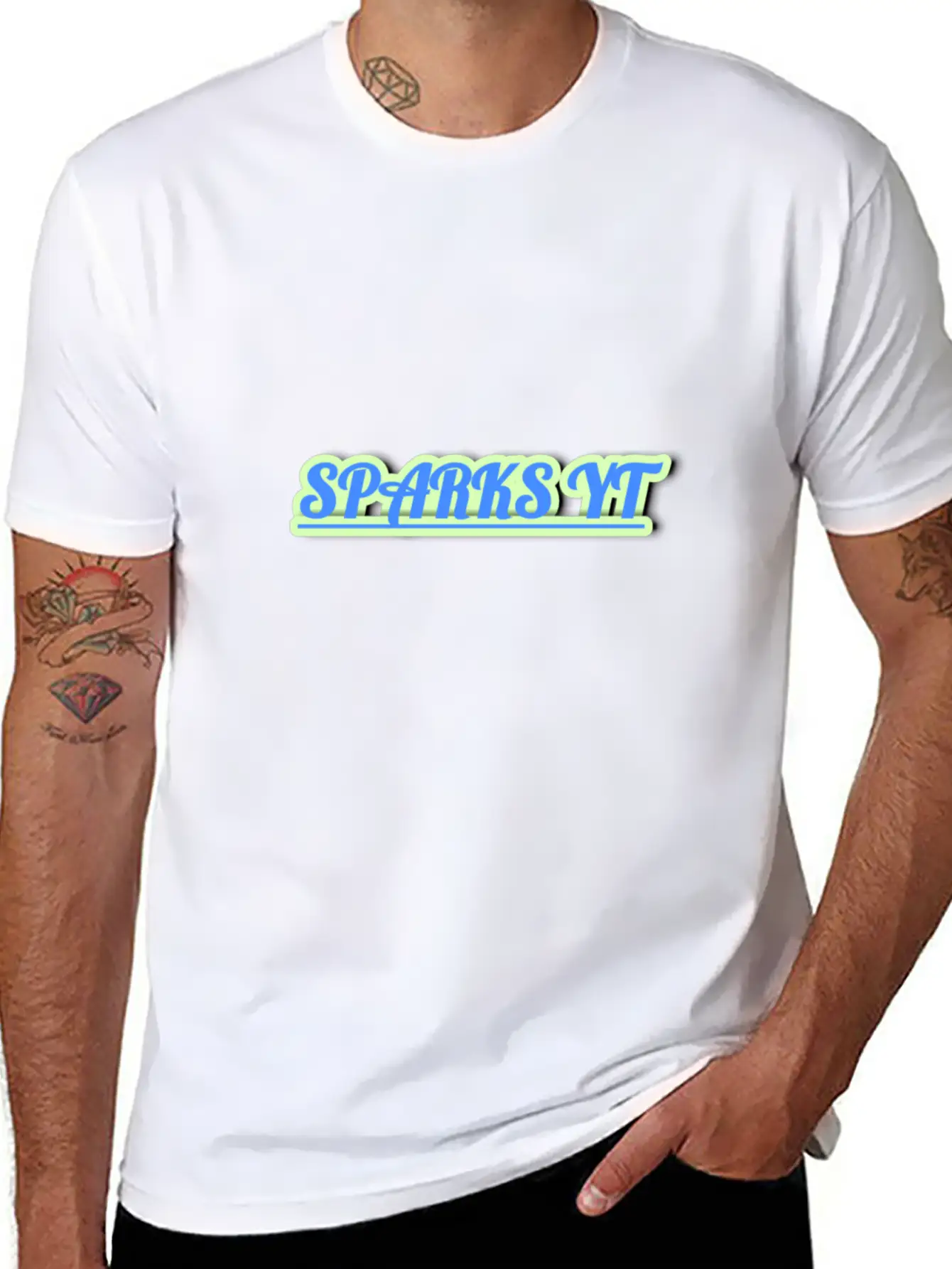 Sparks Yt Stylish Everyday T-Shirt – Unisex Basic Cotton Tee