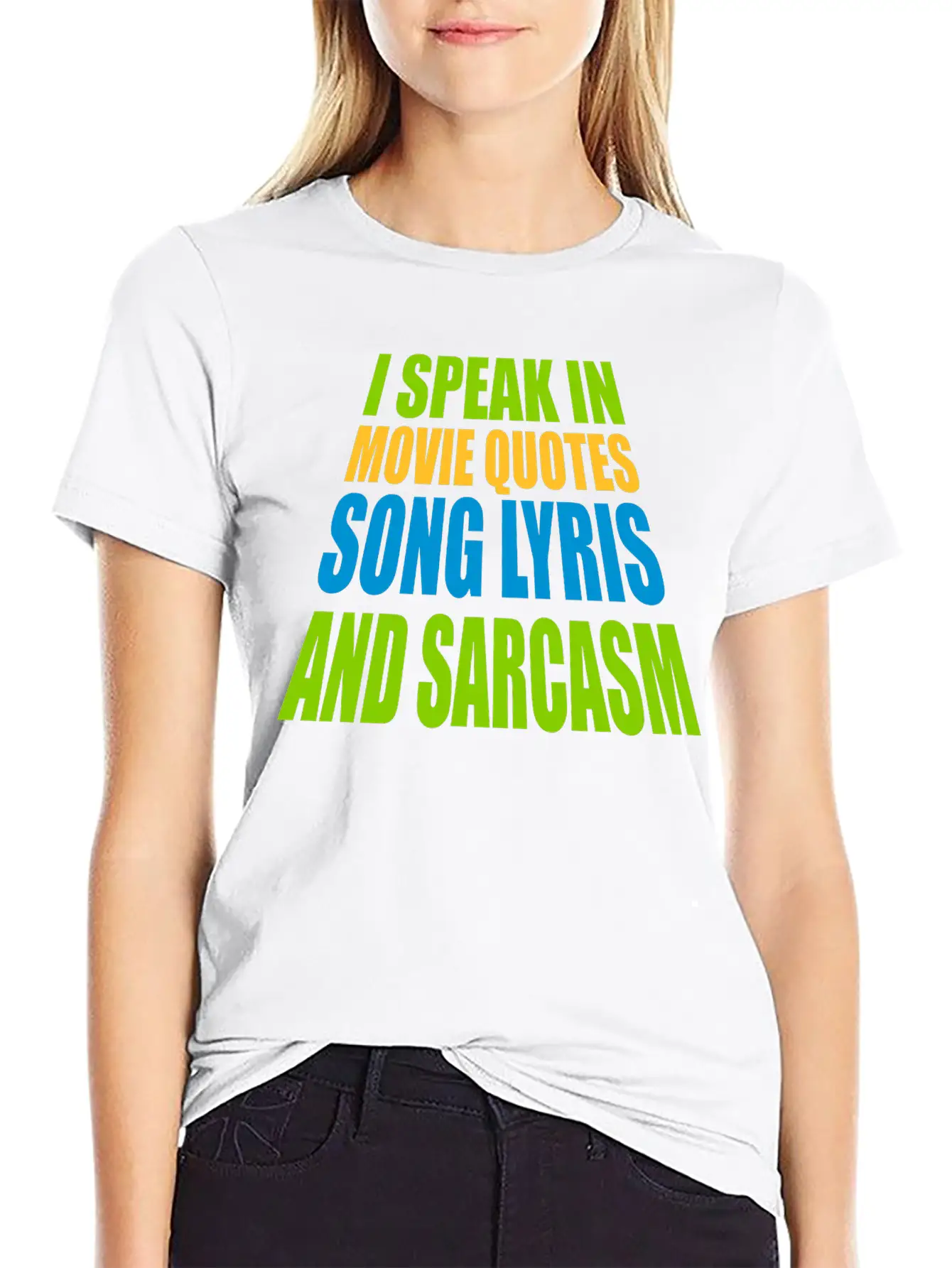 Speak Lyrics And Sarcasm Unisex Short Sleeve Soft Cotton T-Shirt – Casual Everyday Wear