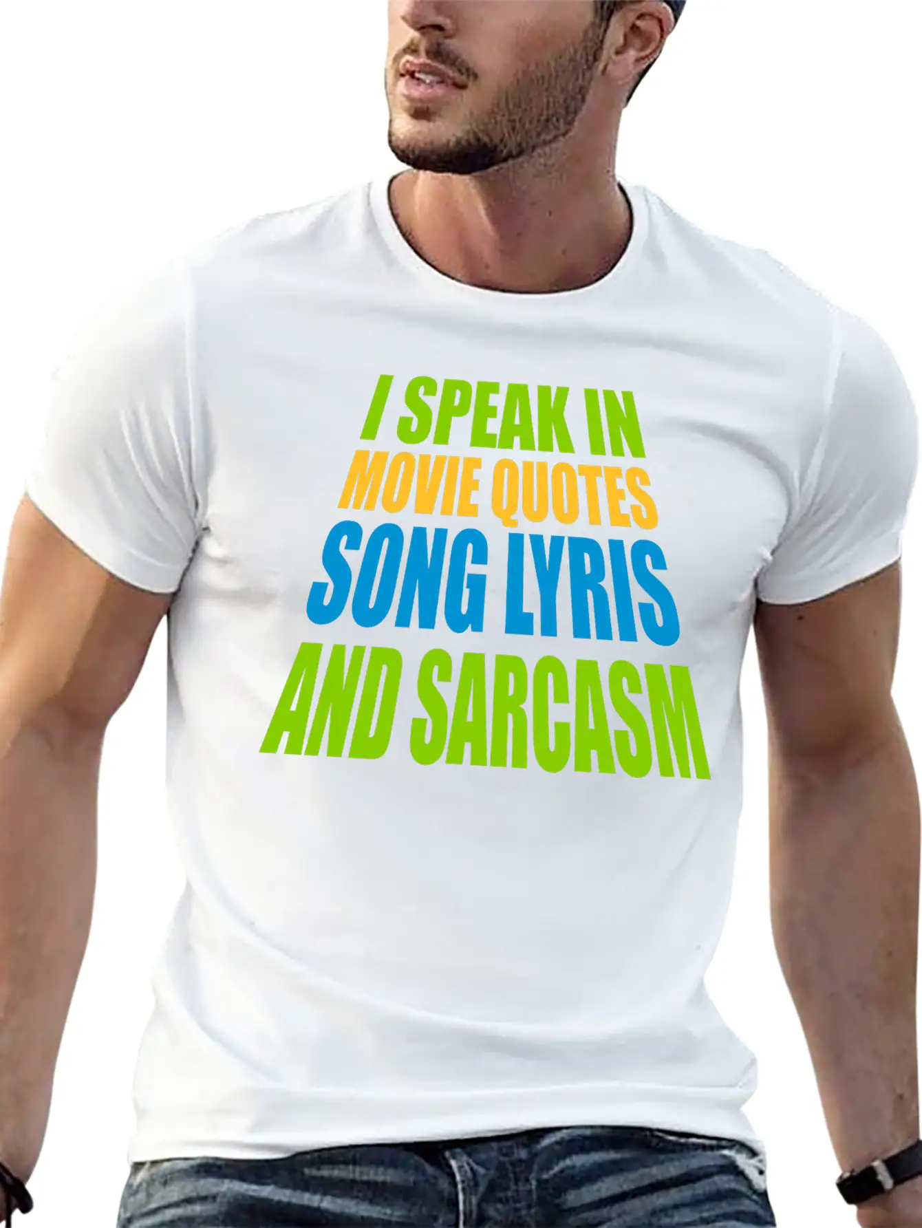 Speak Lyrics And Sarcasm Unisex Short Sleeve Soft Cotton T-Shirt – Casual Everyday Wear