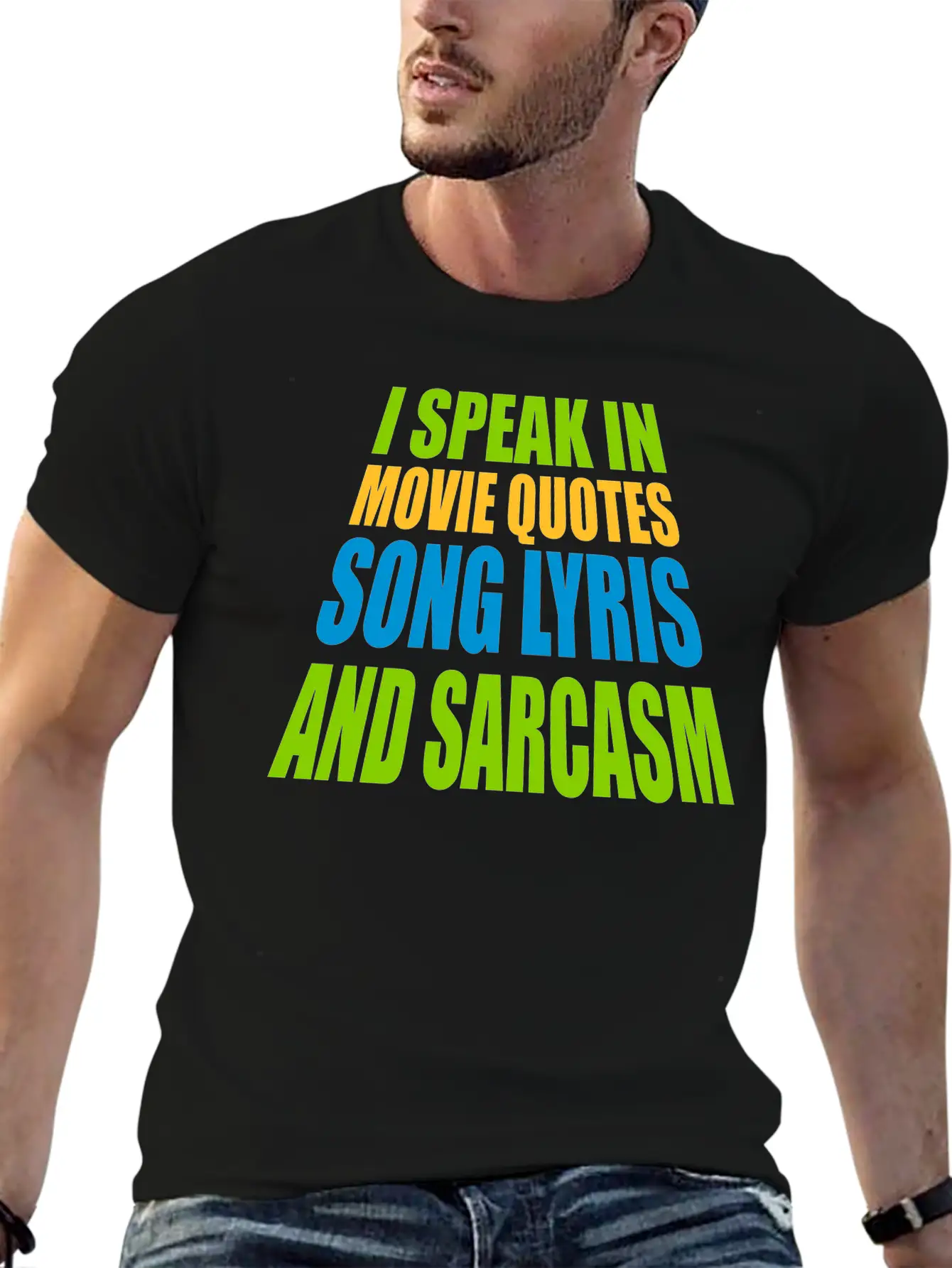 Speak Lyrics And Sarcasm Unisex Short Sleeve Soft Cotton T-Shirt – Casual Everyday Wear