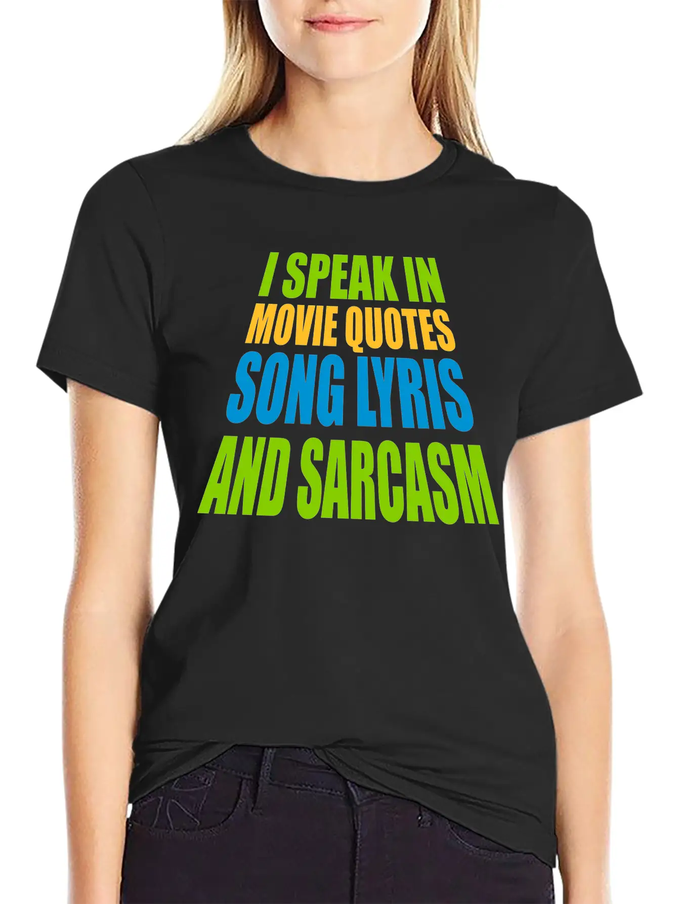 Speak Lyrics And Sarcasm Unisex Short Sleeve Soft Cotton T-Shirt – Casual Everyday Wear