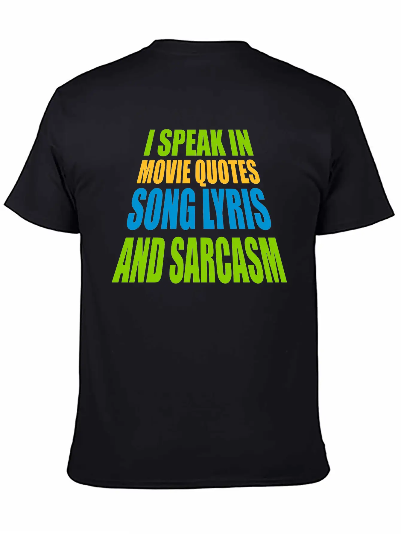 Speak Lyrics And Sarcasm Unisex Short Sleeve Soft Cotton T-Shirt – Casual Everyday Wear