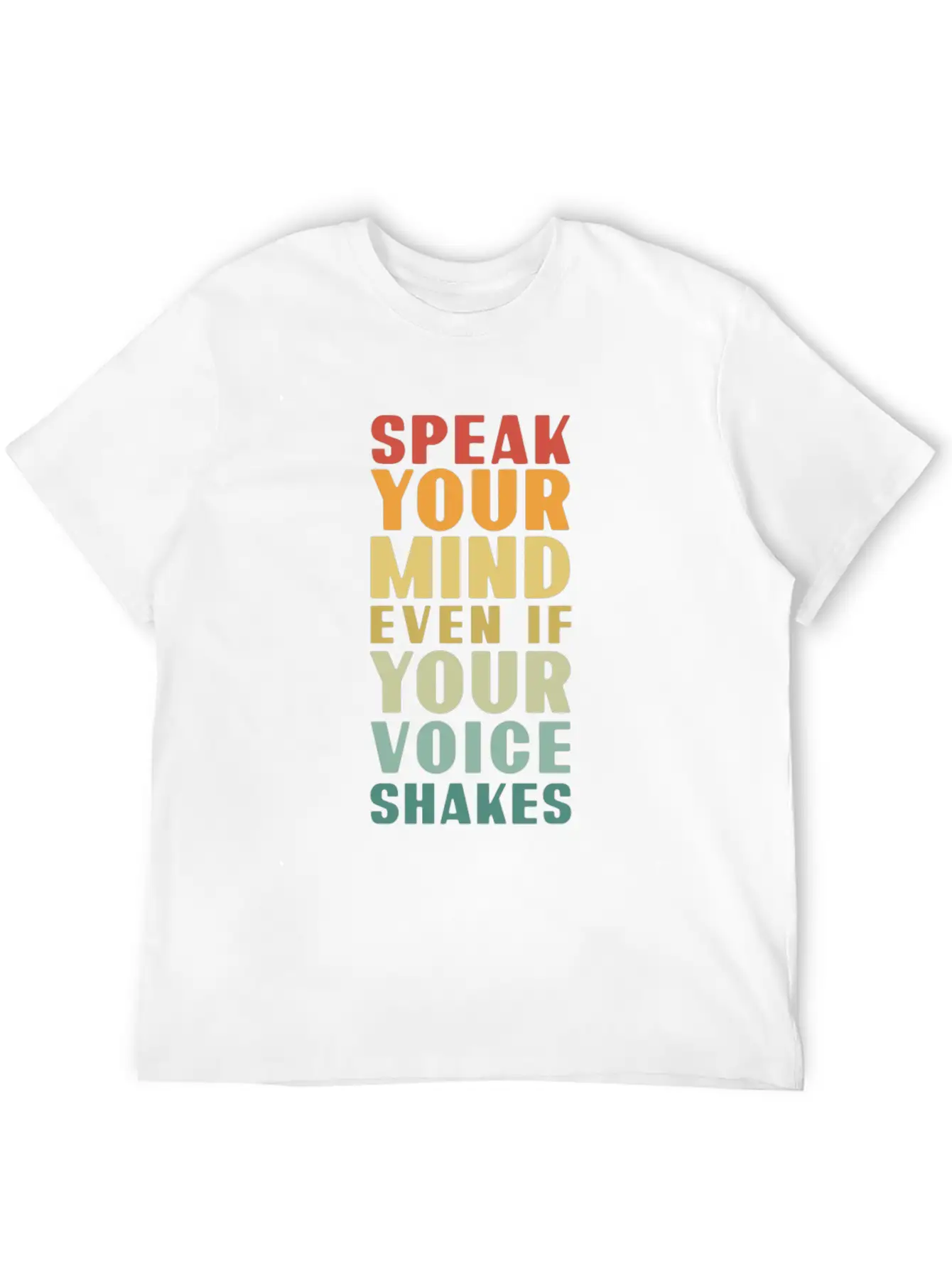 Speak Your Mind Even If Your Voice Shakes For Chri Essential Unisex Summer Tee – Soft Cotton Casual Fit