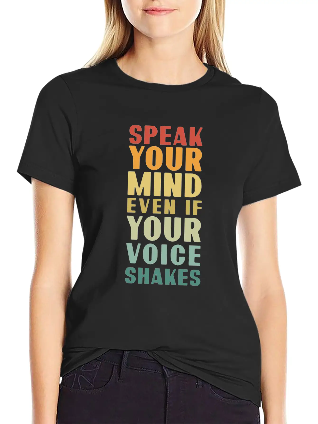 Speak Your Mind Even If Your Voice Shakes For Chri Essential Unisex Summer Tee – Soft Cotton Casual Fit