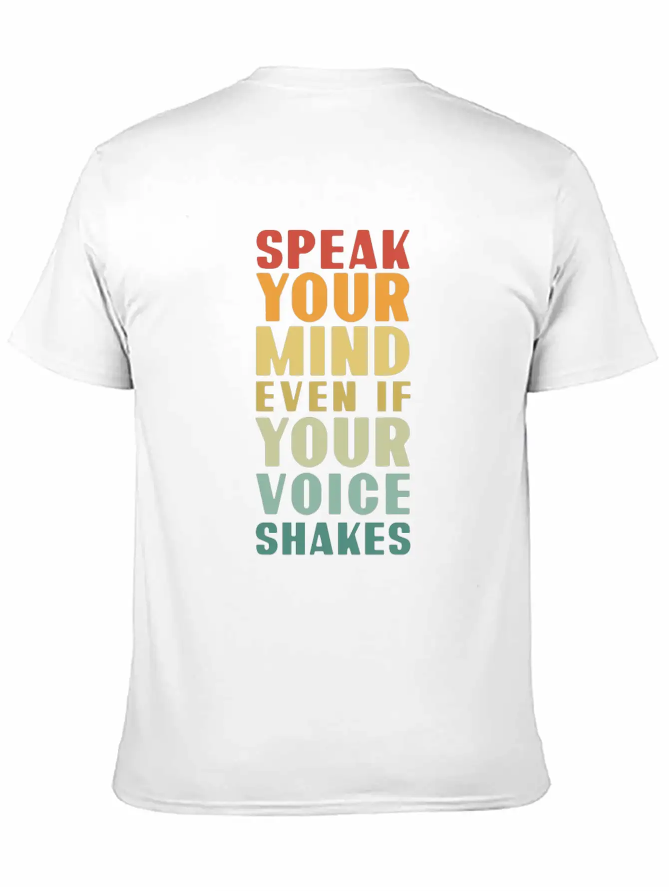 Speak Your Mind Even If Your Voice Shakes For Chri Essential Unisex Summer Tee – Soft Cotton Casual Fit