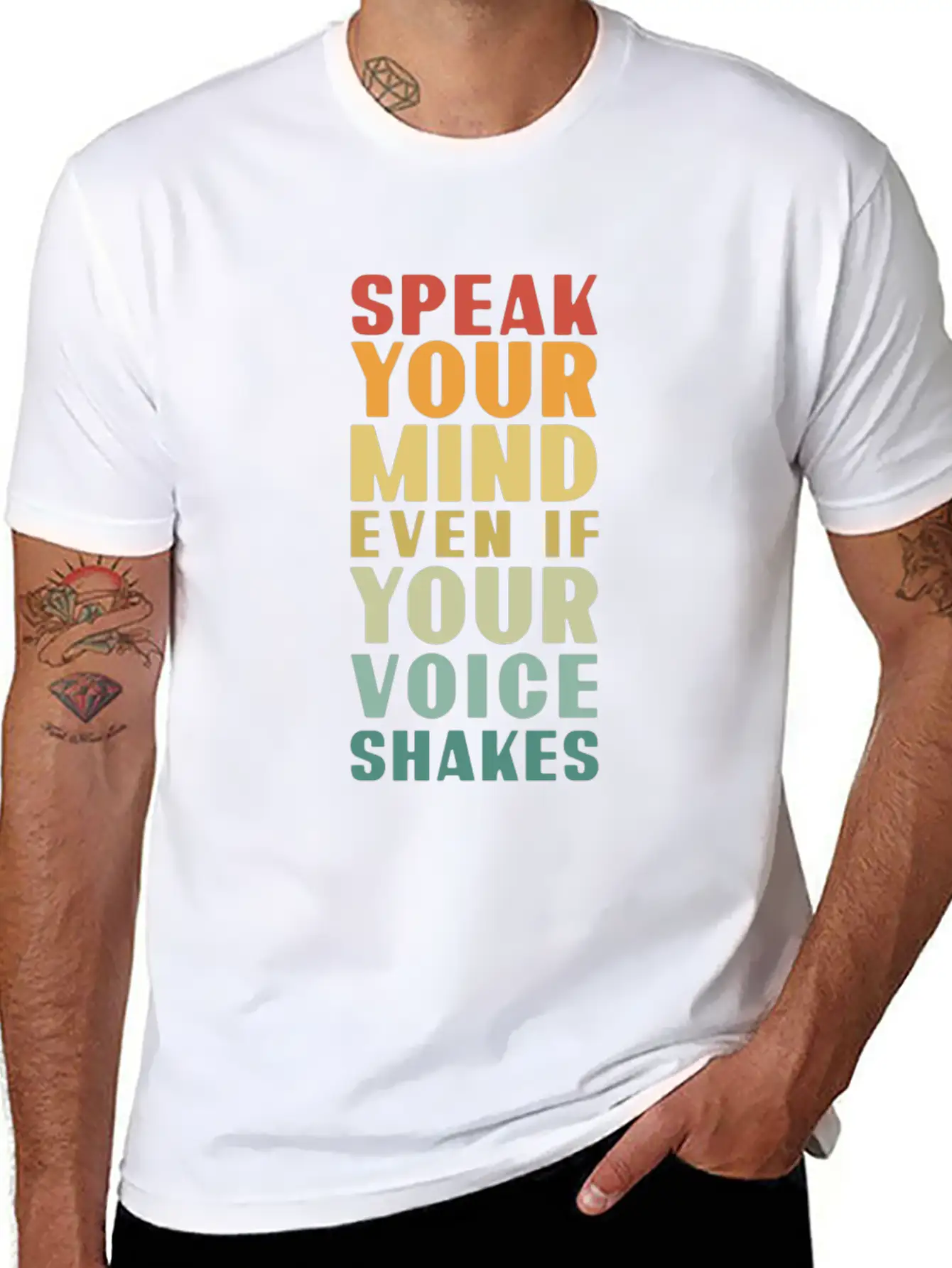 Speak Your Mind Even If Your Voice Shakes For Chri Essential Unisex Summer Tee – Soft Cotton Casual Fit