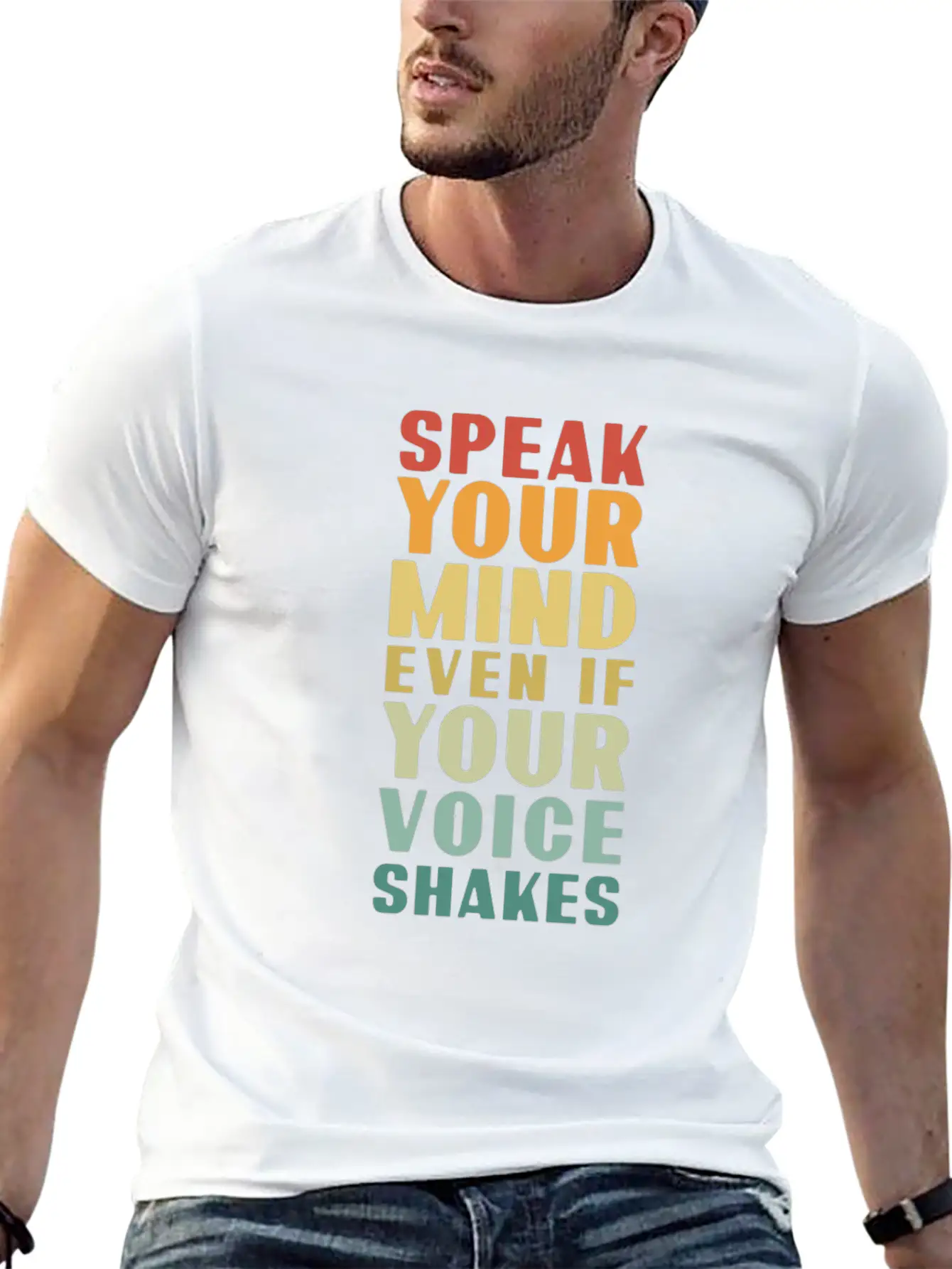 Speak Your Mind Even If Your Voice Shakes For Chri Essential Unisex Summer Tee – Soft Cotton Casual Fit