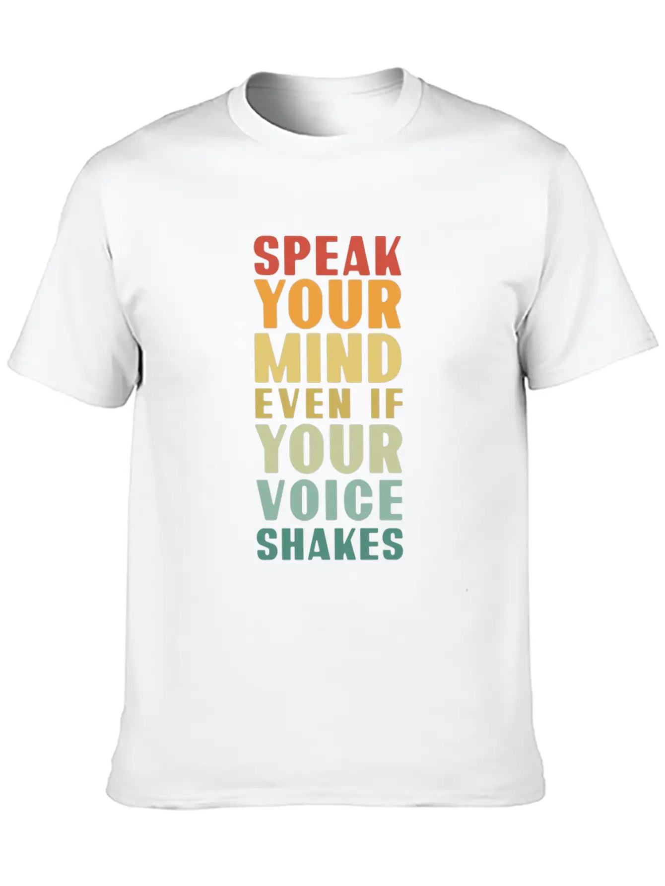Speak Your Mind Even If Your Voice Shakes For Chri Essential Unisex Summer Tee – Soft Cotton Casual Fit
