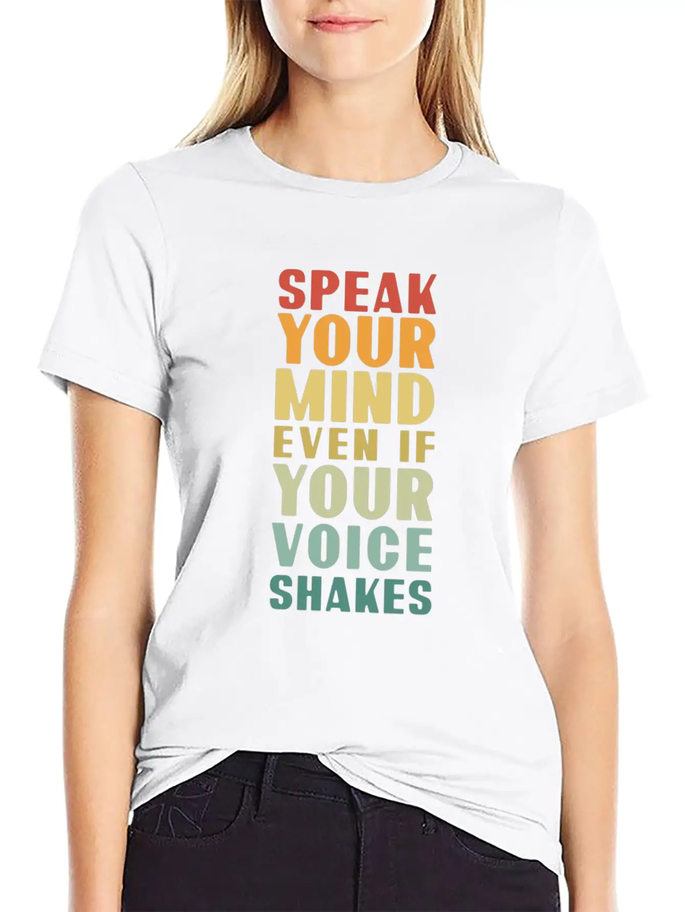 Speak Your Mind Even If Your Voice Shakes For Chri Essential Unisex Summer Tee – Soft Cotton Casual Fit