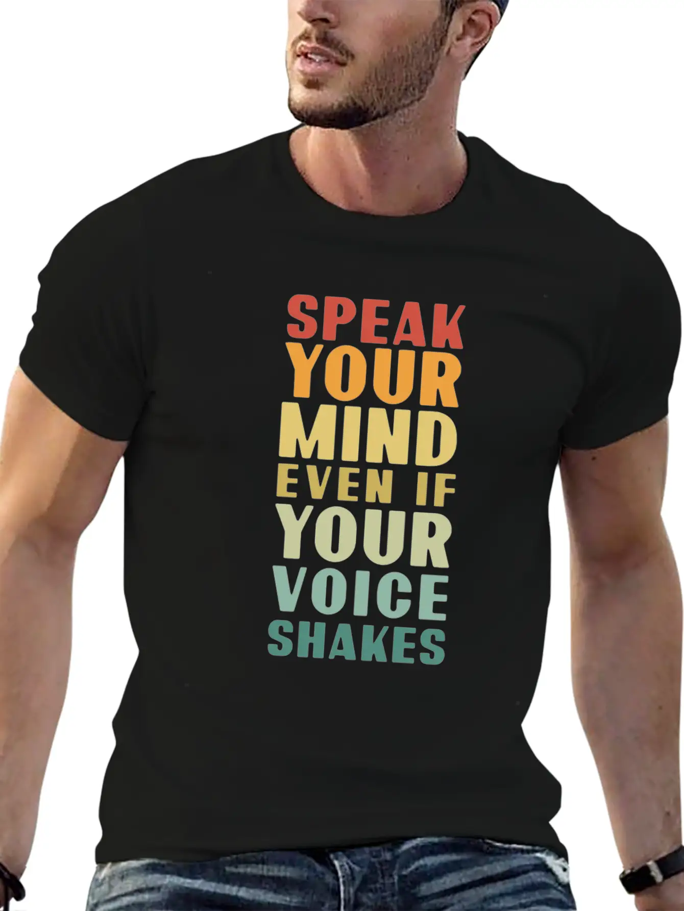 Speak Your Mind Even If Your Voice Shakes For Chri Essential Unisex Summer Tee – Soft Cotton Casual Fit