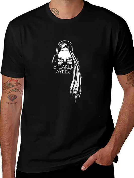 SPEAKER AYEES Comfortable Minimalist Graphic Tee – Summer Style Essential