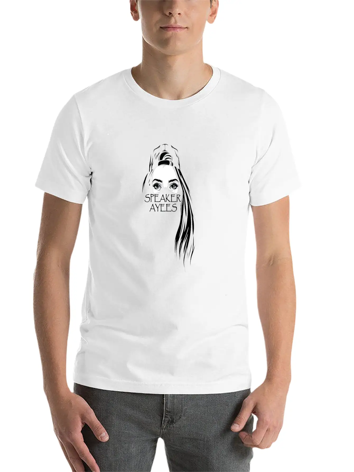 SPEAKER AYEES Comfortable Minimalist Graphic Tee – Summer Style Essential