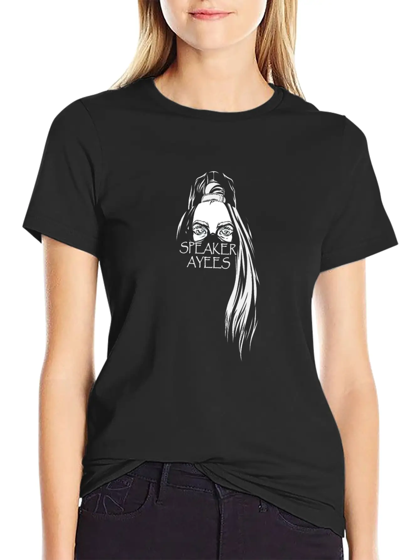 SPEAKER AYEES Comfortable Minimalist Graphic Tee – Summer Style Essential
