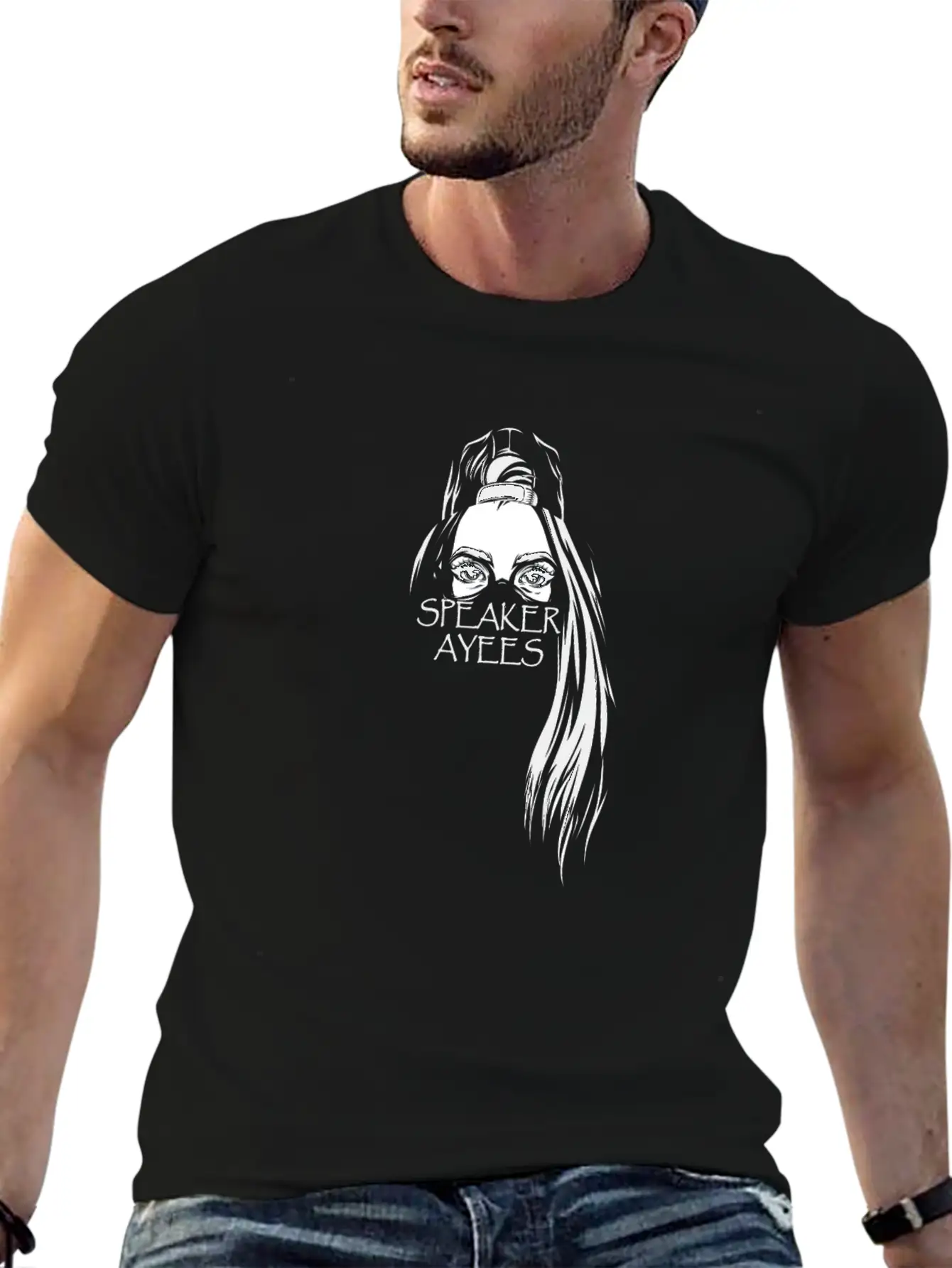 SPEAKER AYEES Comfortable Minimalist Graphic Tee – Summer Style Essential