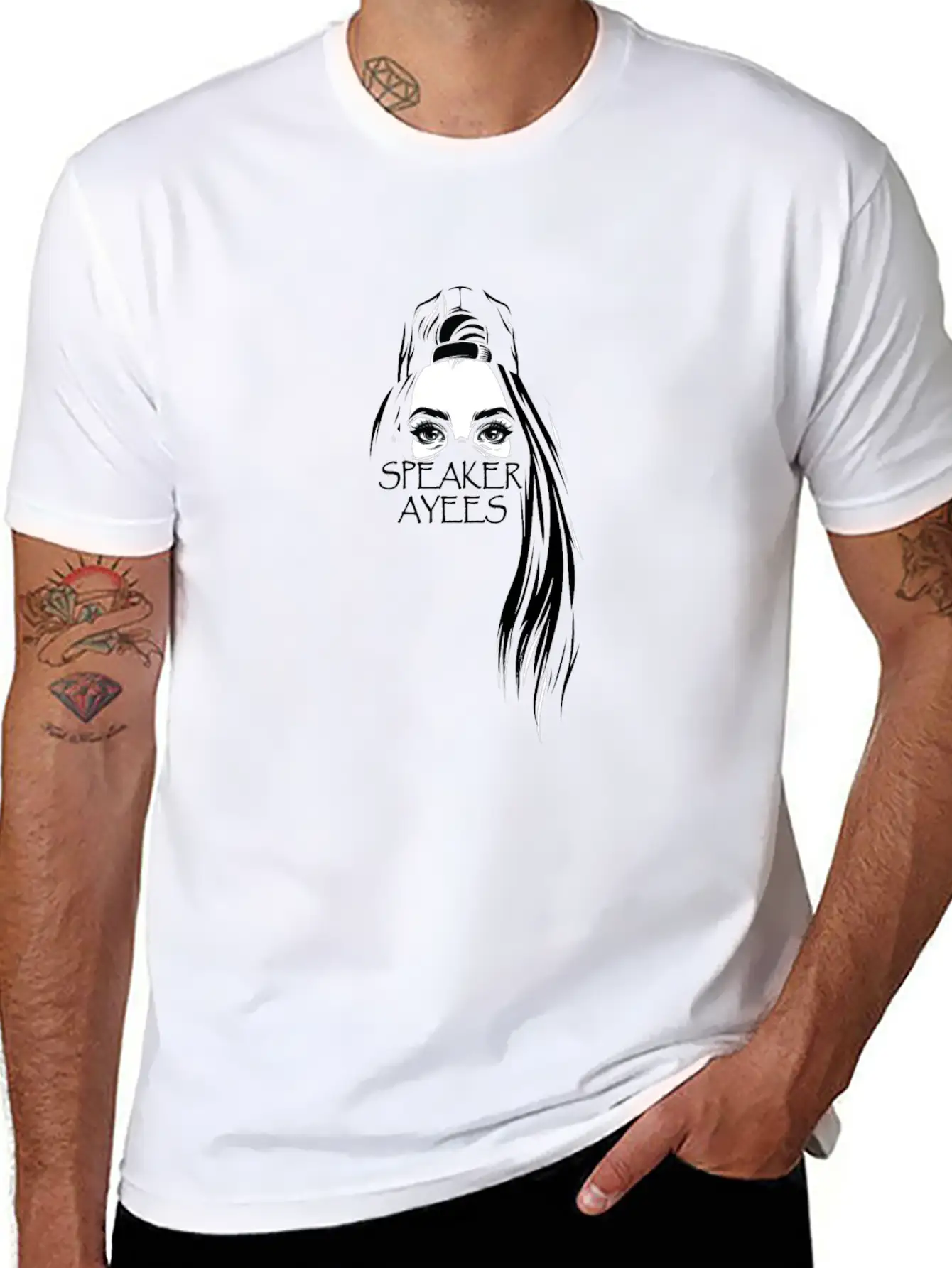 SPEAKER AYEES Comfortable Minimalist Graphic Tee – Summer Style Essential