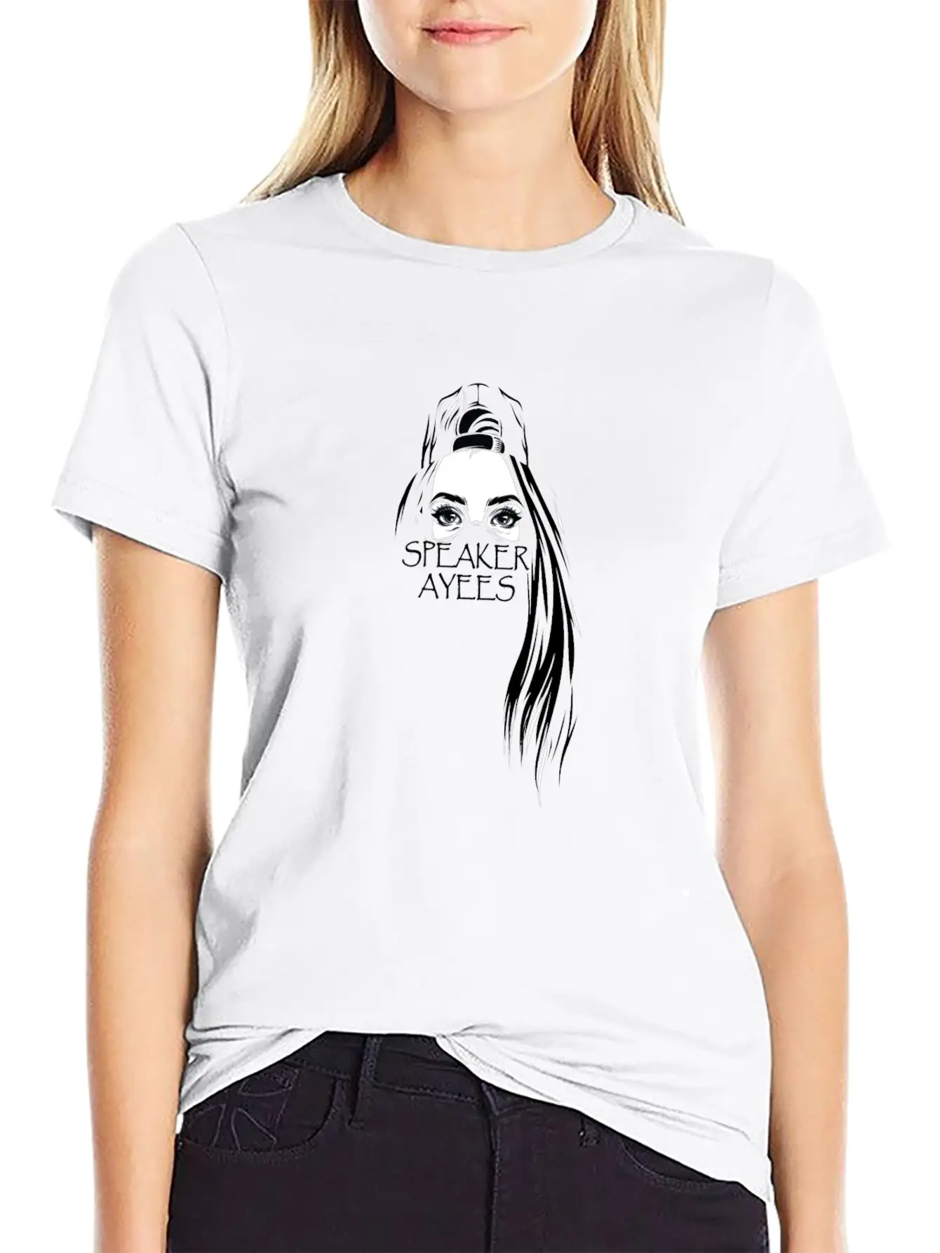SPEAKER AYEES Comfortable Minimalist Graphic Tee – Summer Style Essential